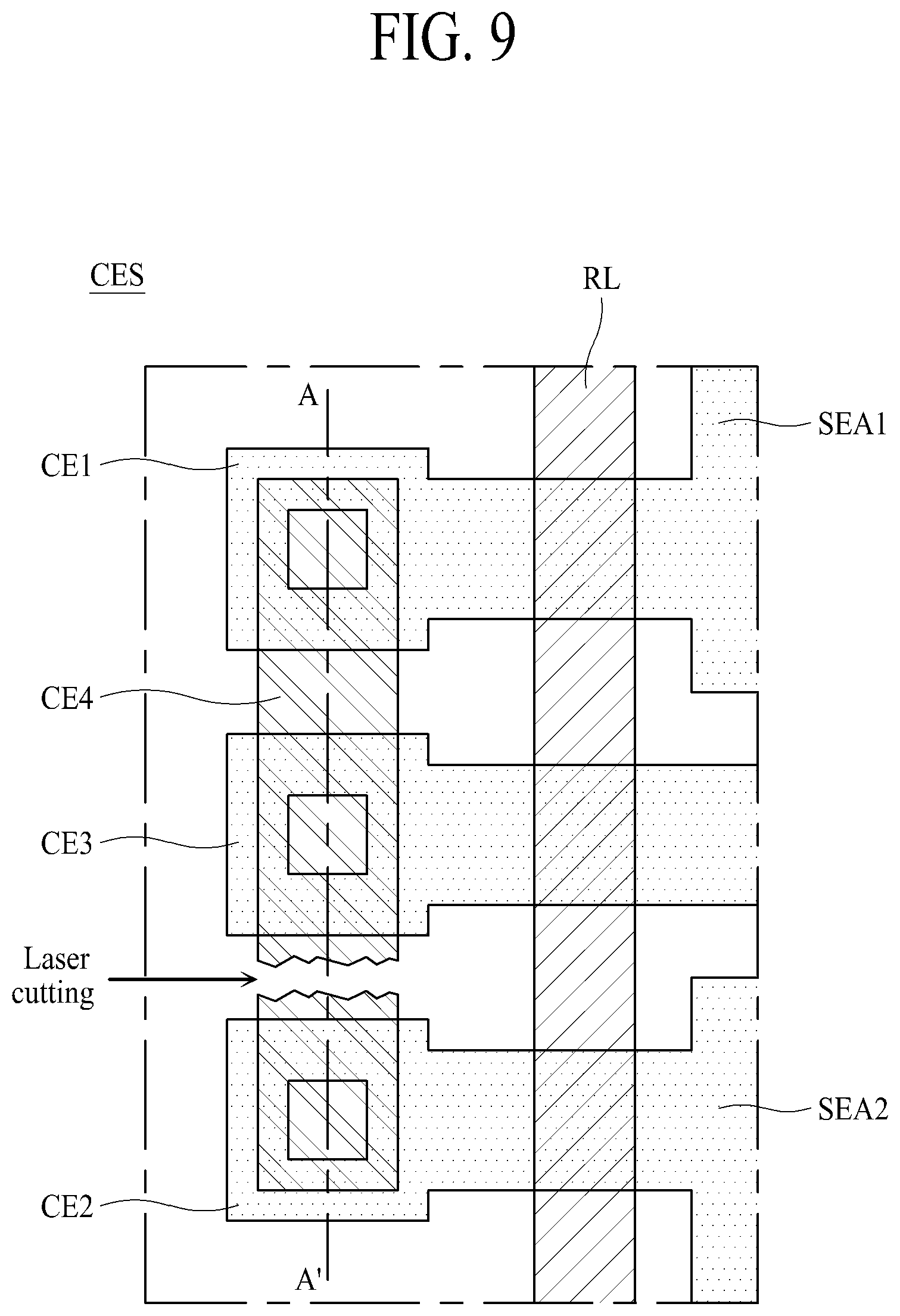 Patent US12108652 Figure 8 – Display device having repair structure