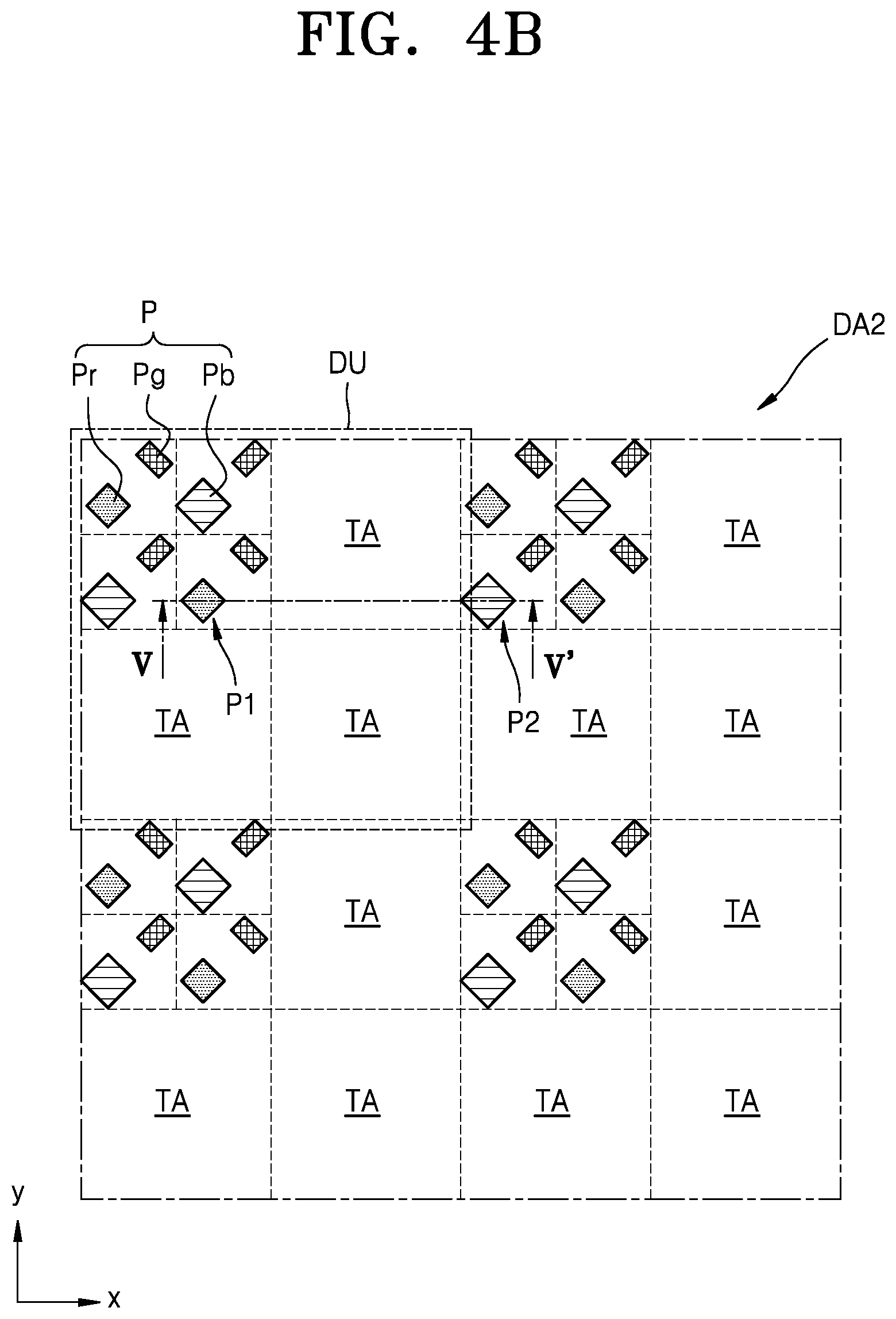 Patent US12108653 Figure 5 – Display panel having transmission area between pixel circuits and electronic apparatus including the same