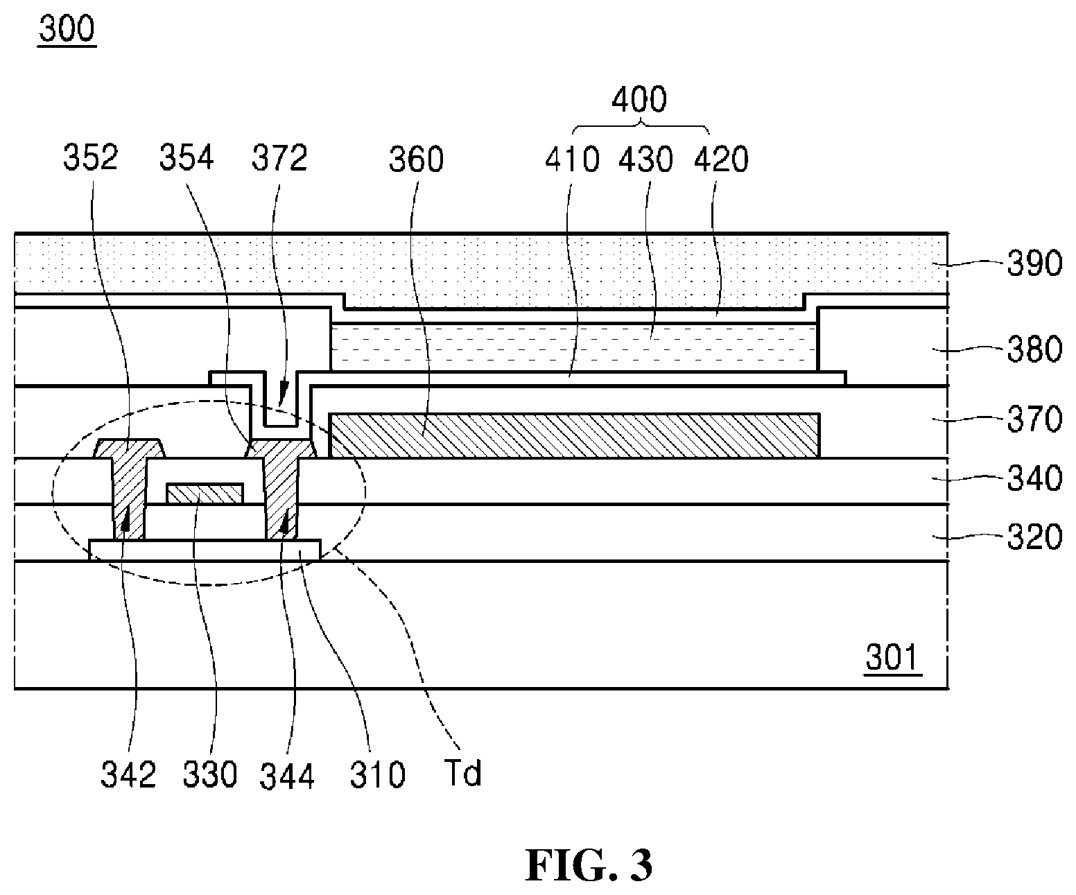 Patent US12108659 Figure 3 – Organic electroluminescent device