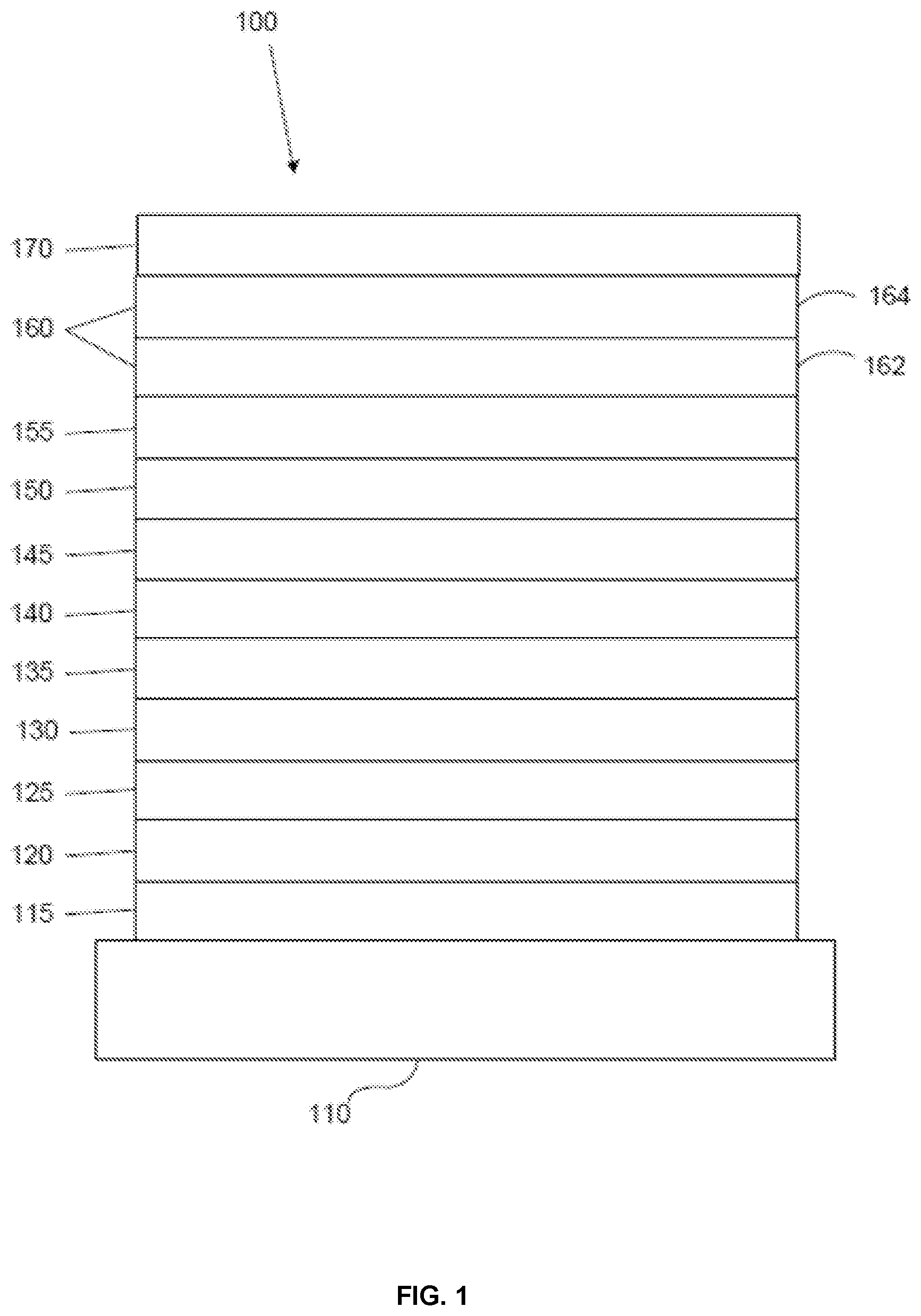 Patent US12108668 Figure 1 – Host materials for electroluminescent devices