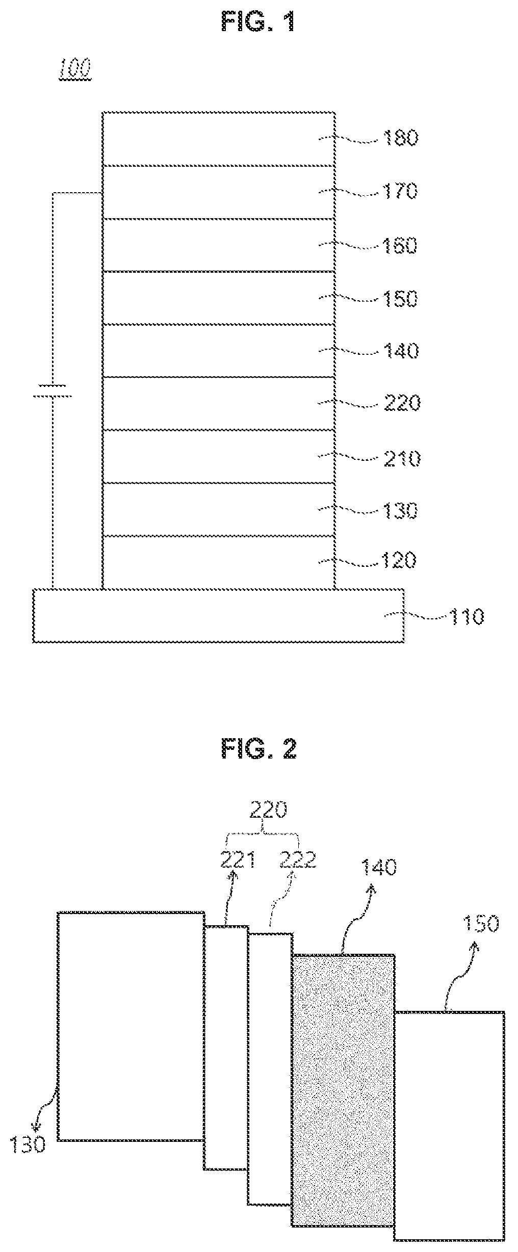 Patent US12108671 Figure 1 – Organic electric element comprising a plurality of emission-auxiliary layers and electronic device comprising it