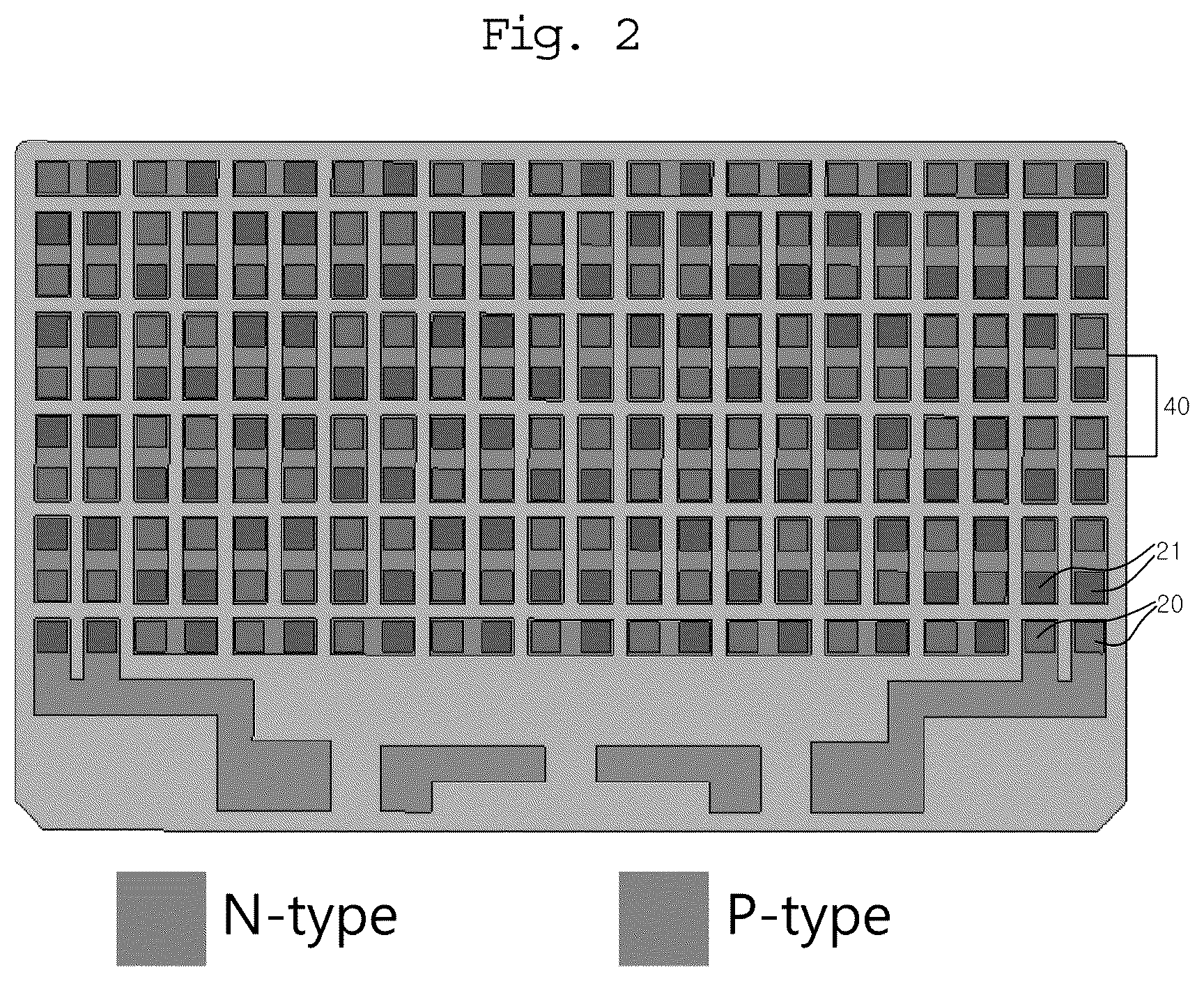 Patent US12108674 Figure 2 – Parallel thermoelectric module