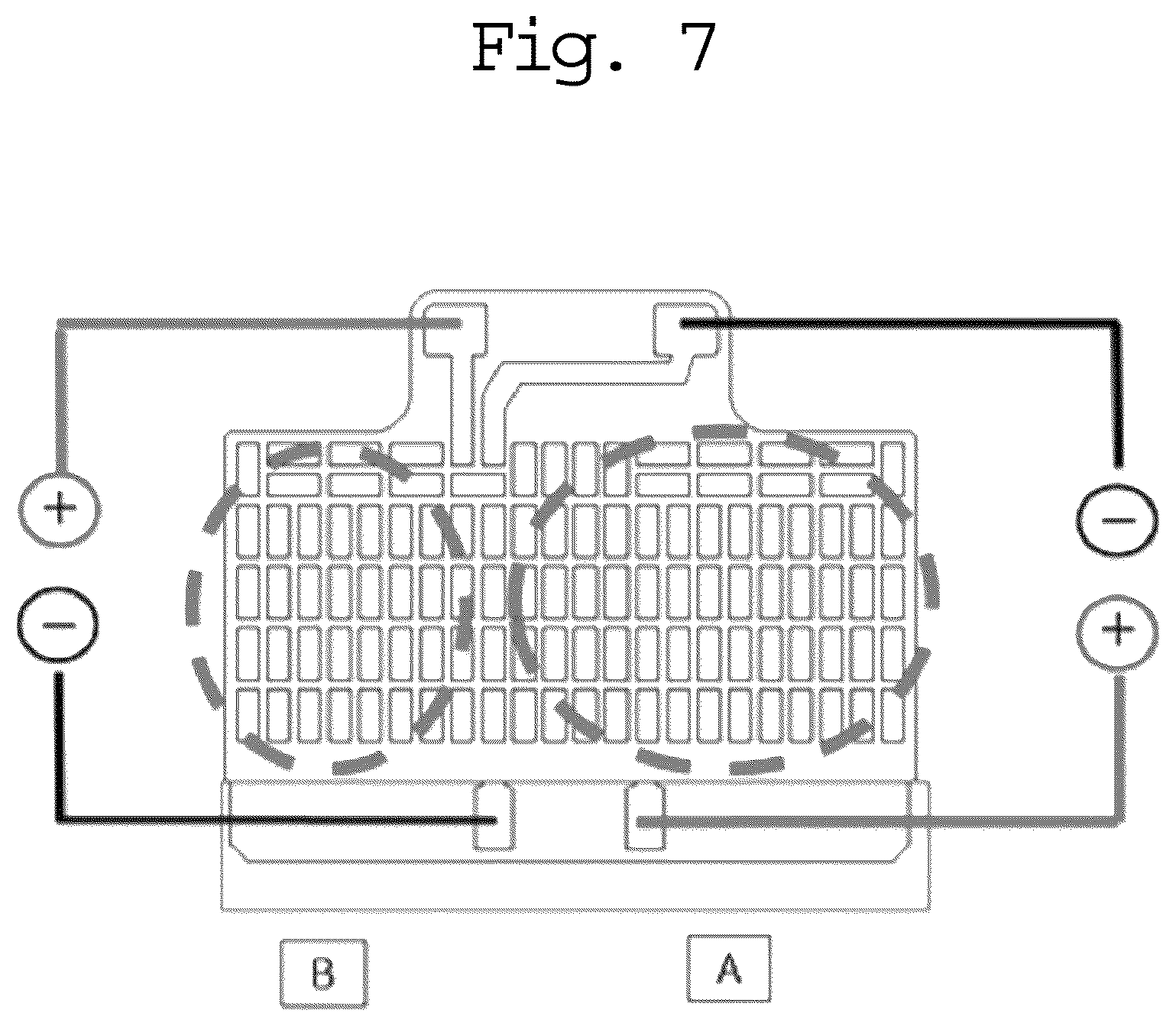Patent US12108674 Figure 7 – Parallel thermoelectric module