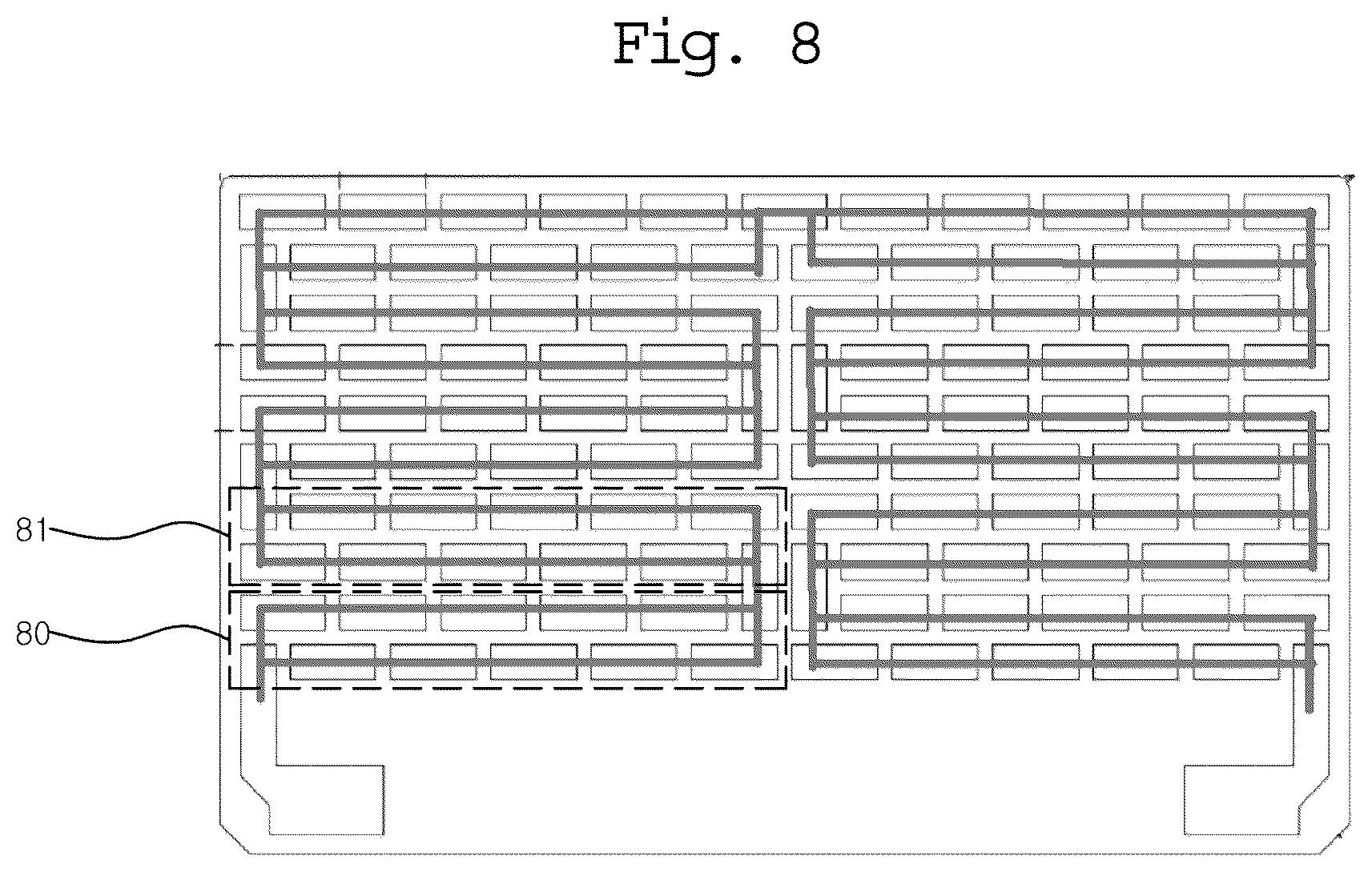 Patent US12108674 Figure 8 – Parallel thermoelectric module