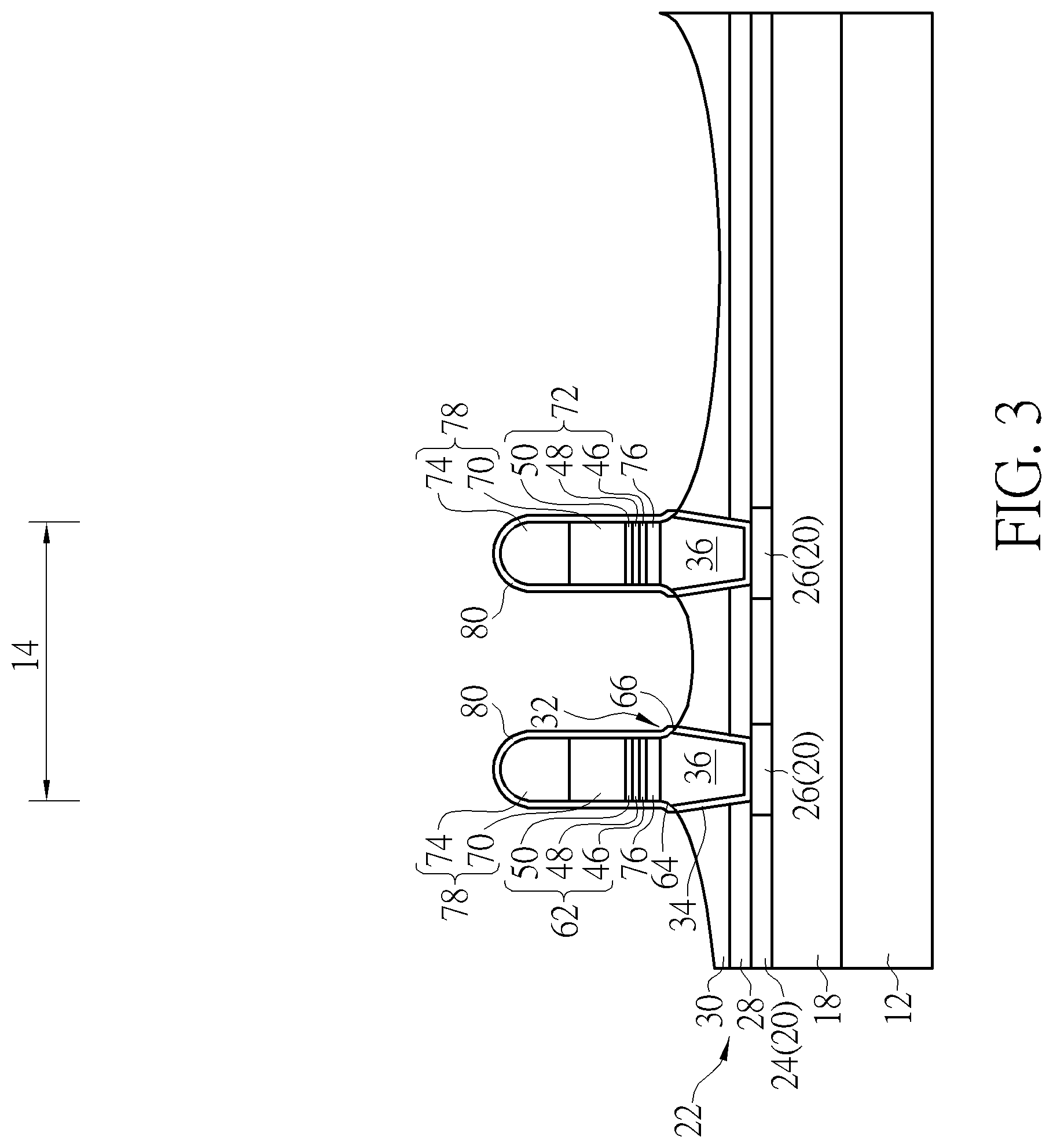 Patent US12108681 Figure 3 – Semiconductor device and method for fabricating the same