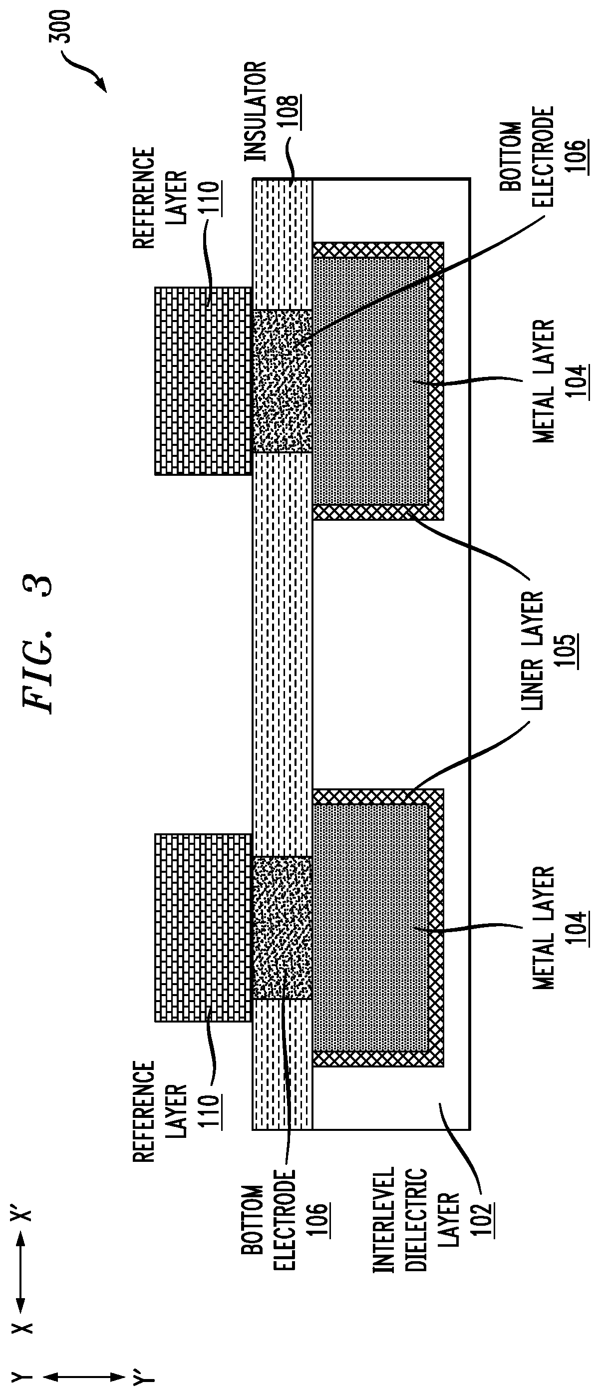 Patent US12108685 Figure 3 – Multi-diameter magnetic random-access memory pillar structure