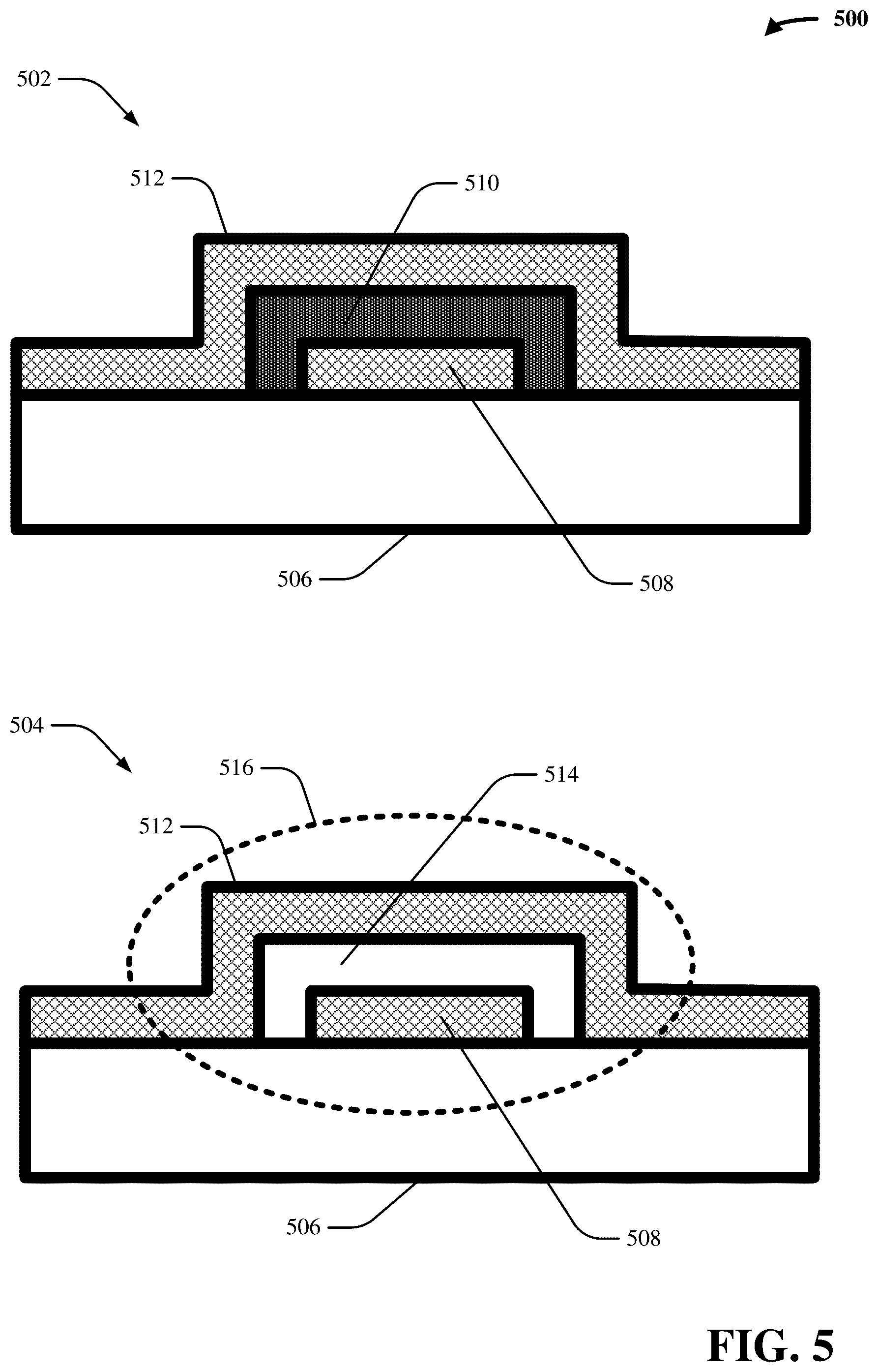 Patent US12108689 Figure 5 – Trimmable inductors for qubit frequency tuning