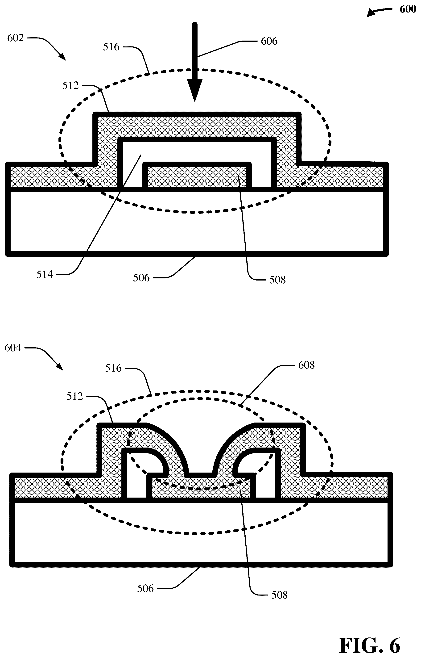 Patent US12108689 Figure 6 – Trimmable inductors for qubit frequency tuning