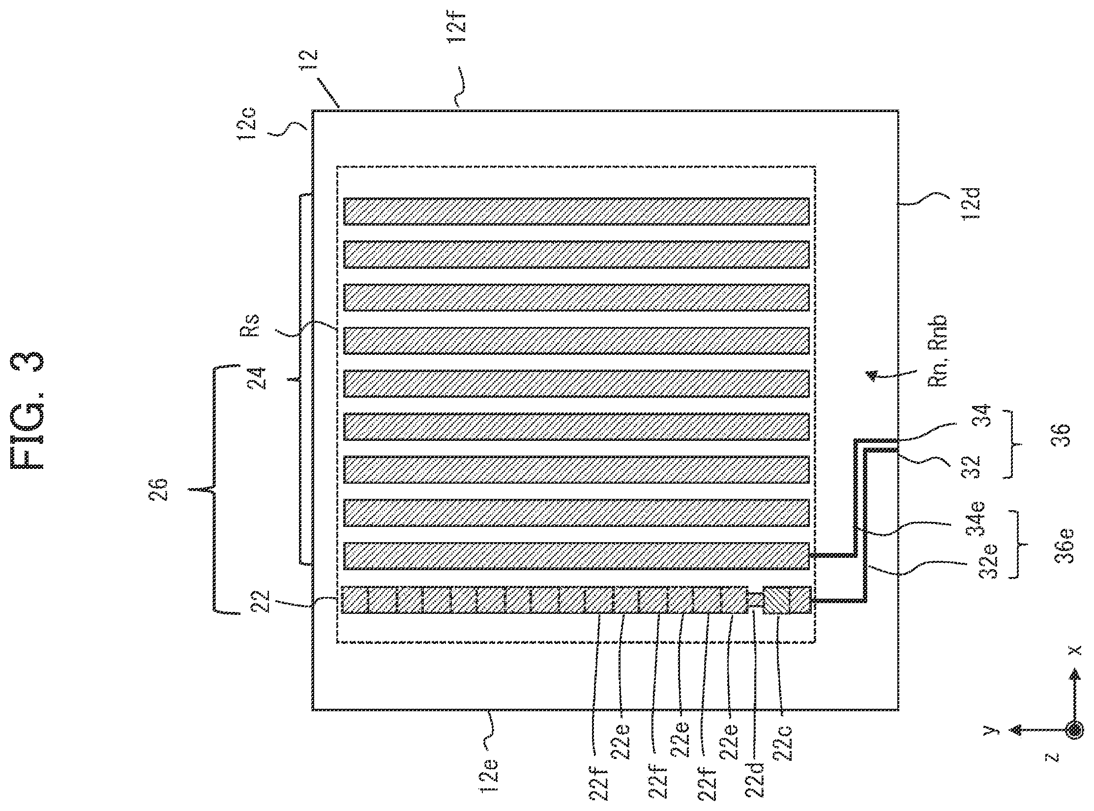 Patent US12112005 Figure 3 – Electrostatic capacitive touch panel