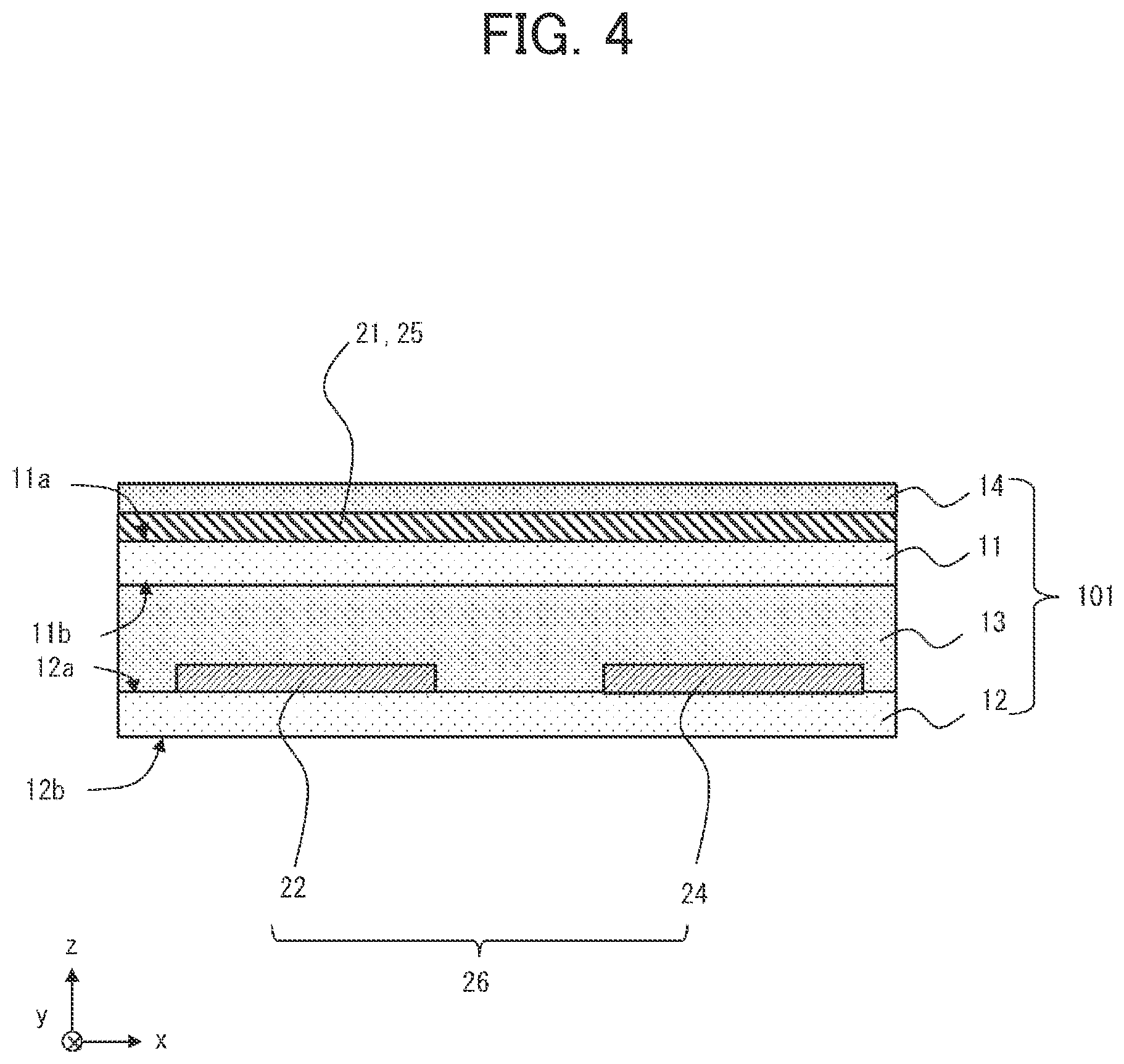 Patent US12112005 Figure 4 – Electrostatic capacitive touch panel