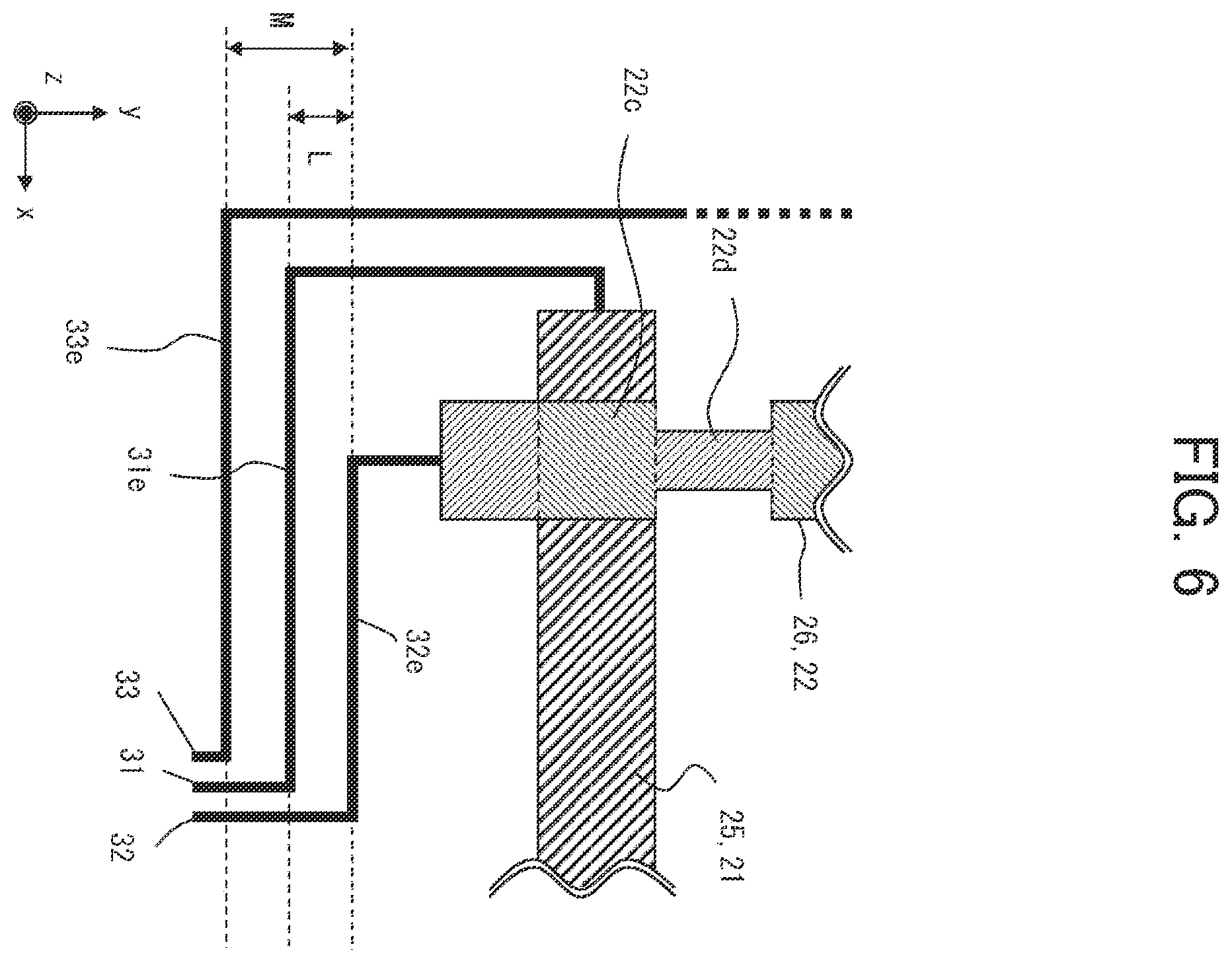 Patent US12112005 Figure 6 – Electrostatic capacitive touch panel
