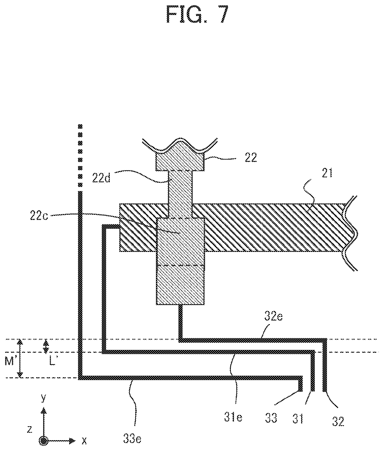 Patent US12112005 Figure 7 – Electrostatic capacitive touch panel