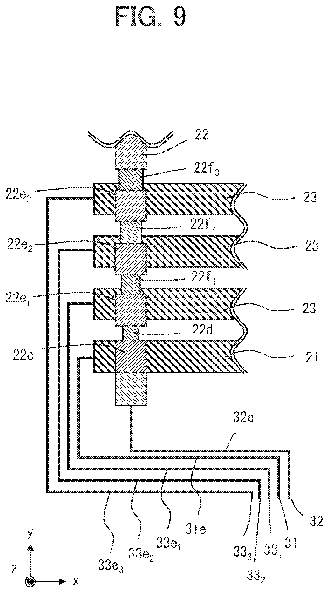 Patent US12112005 Figure 9 – Electrostatic capacitive touch panel