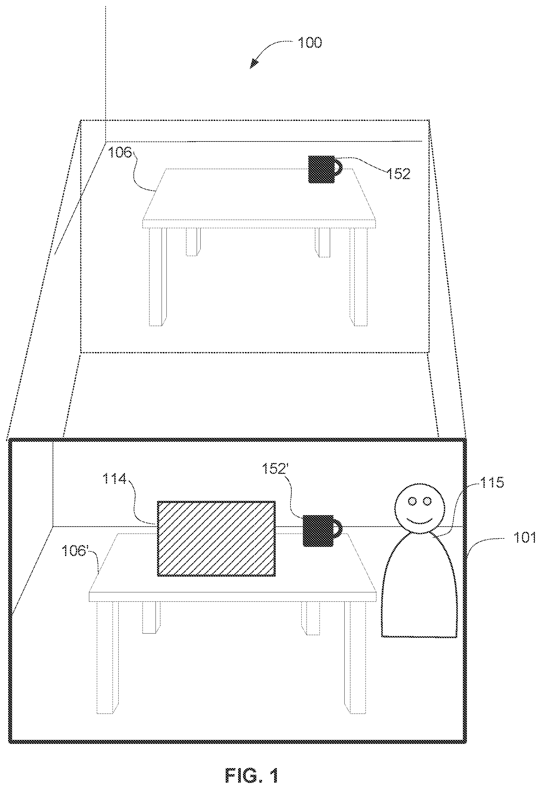 Patent US12112011 Figure 1 – System and method of application-based three-dimensional refinement in multi-user communication sessions