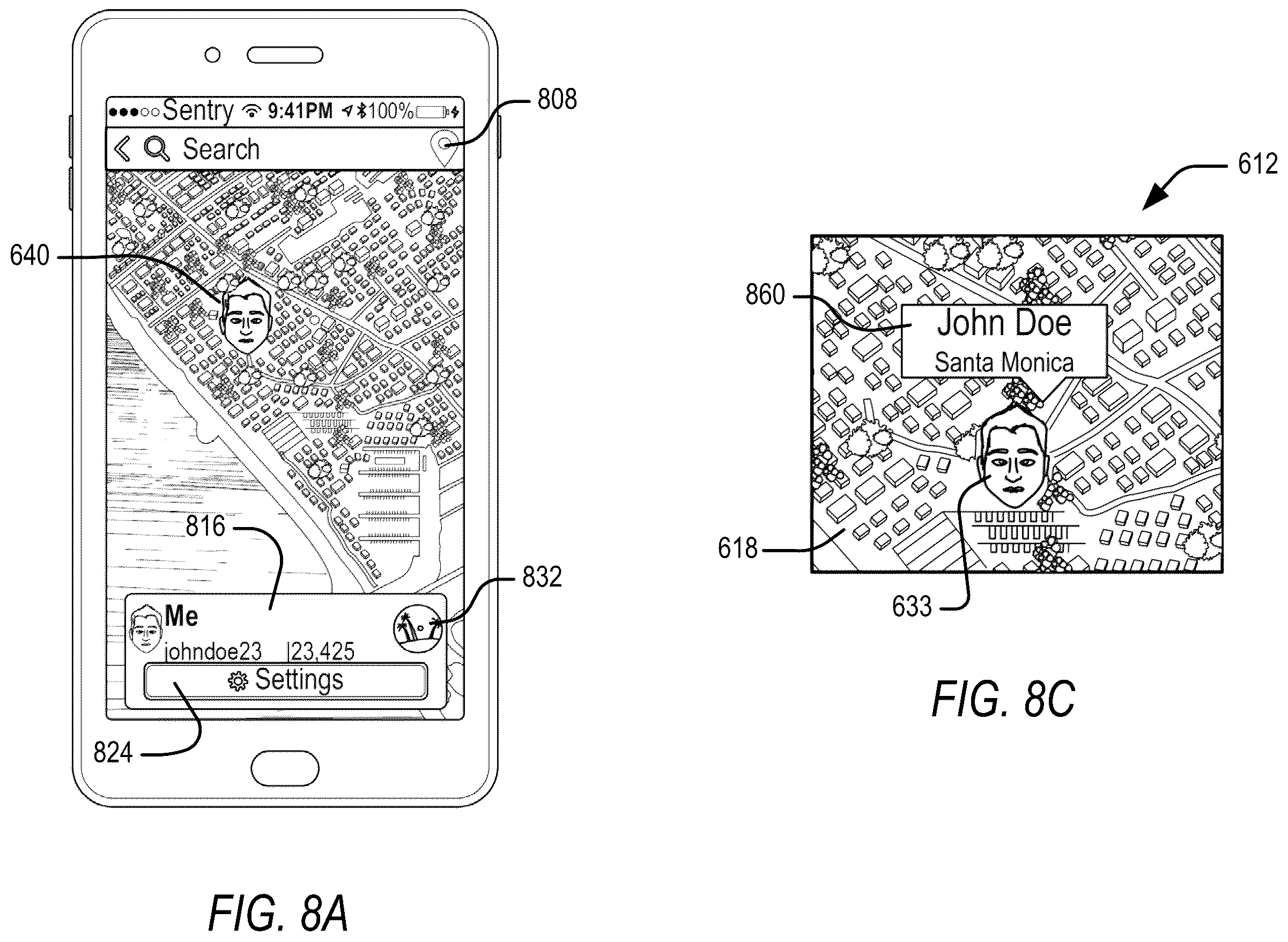 Patent US12112013 Figure 10 – Location privacy management on map-based social media platforms