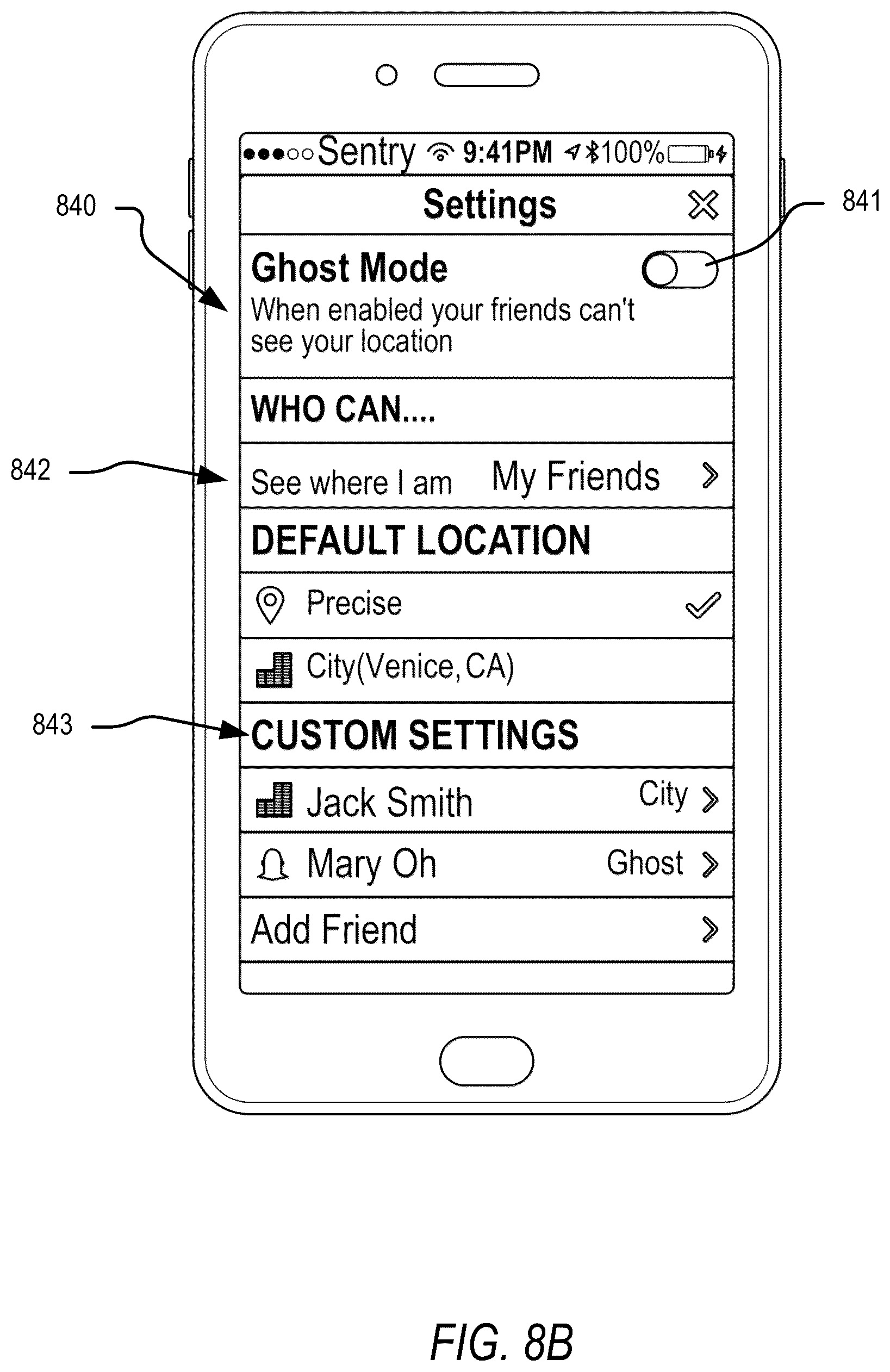 Patent US12112013 Figure 11 – Location privacy management on map-based social media platforms