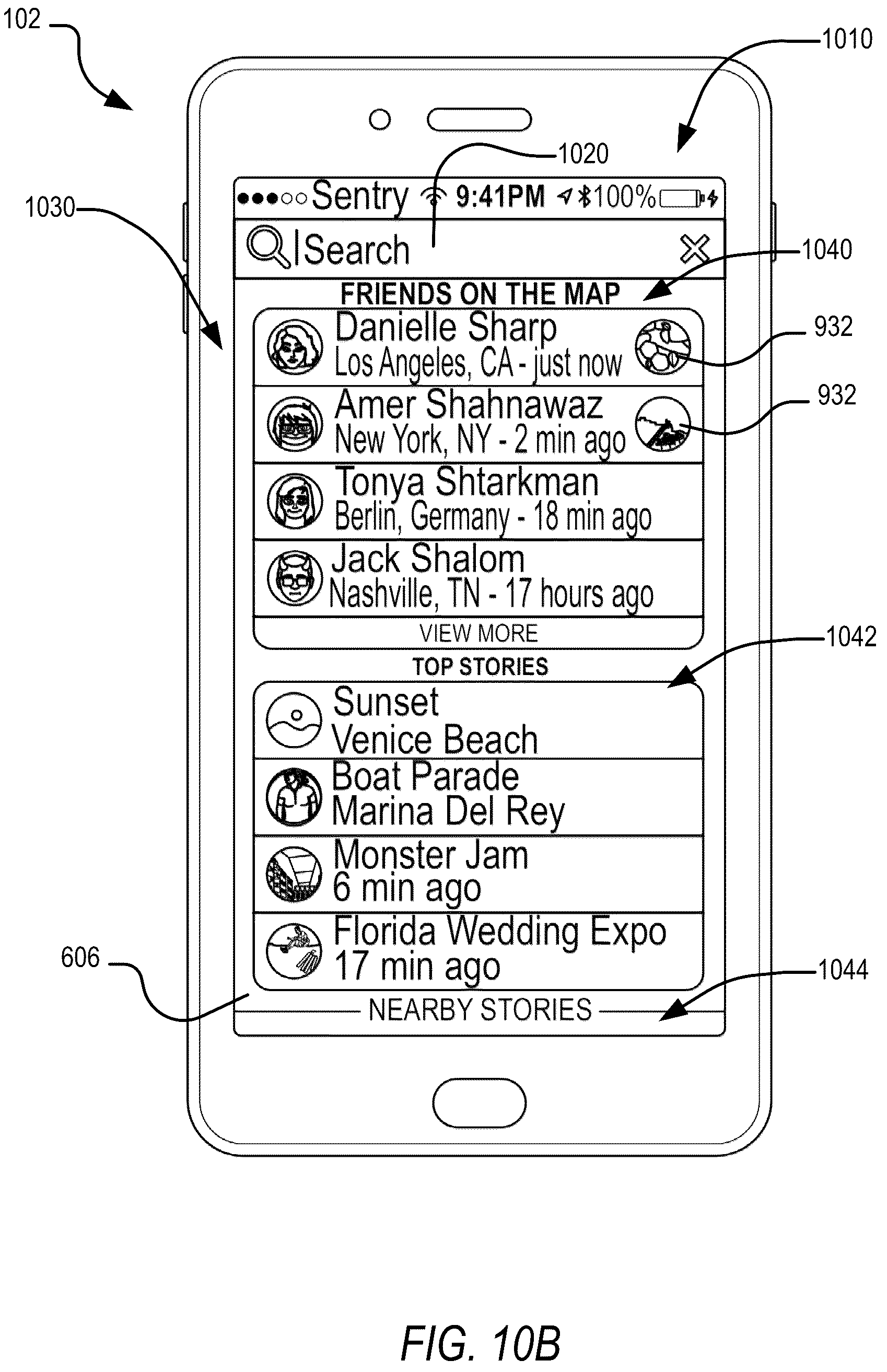 Patent US12112013 Figure 14 – Location privacy management on map-based social media platforms