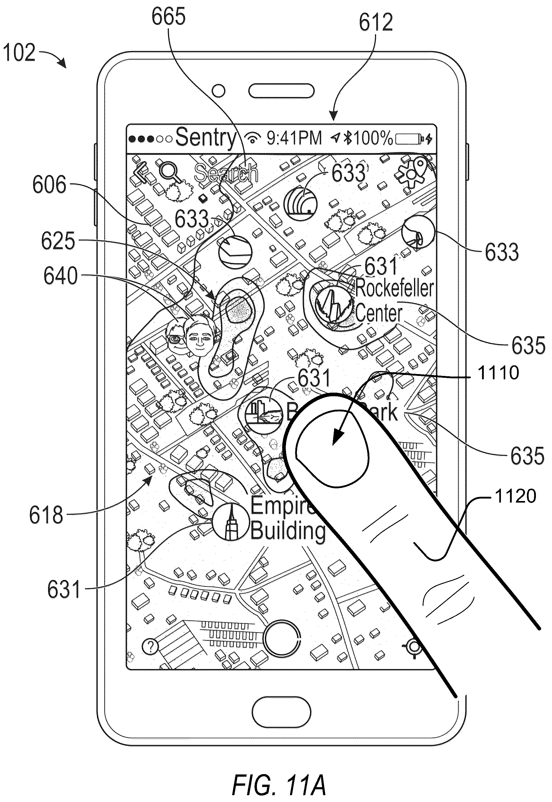 Patent US12112013 Figure 16 – Location privacy management on map-based social media platforms