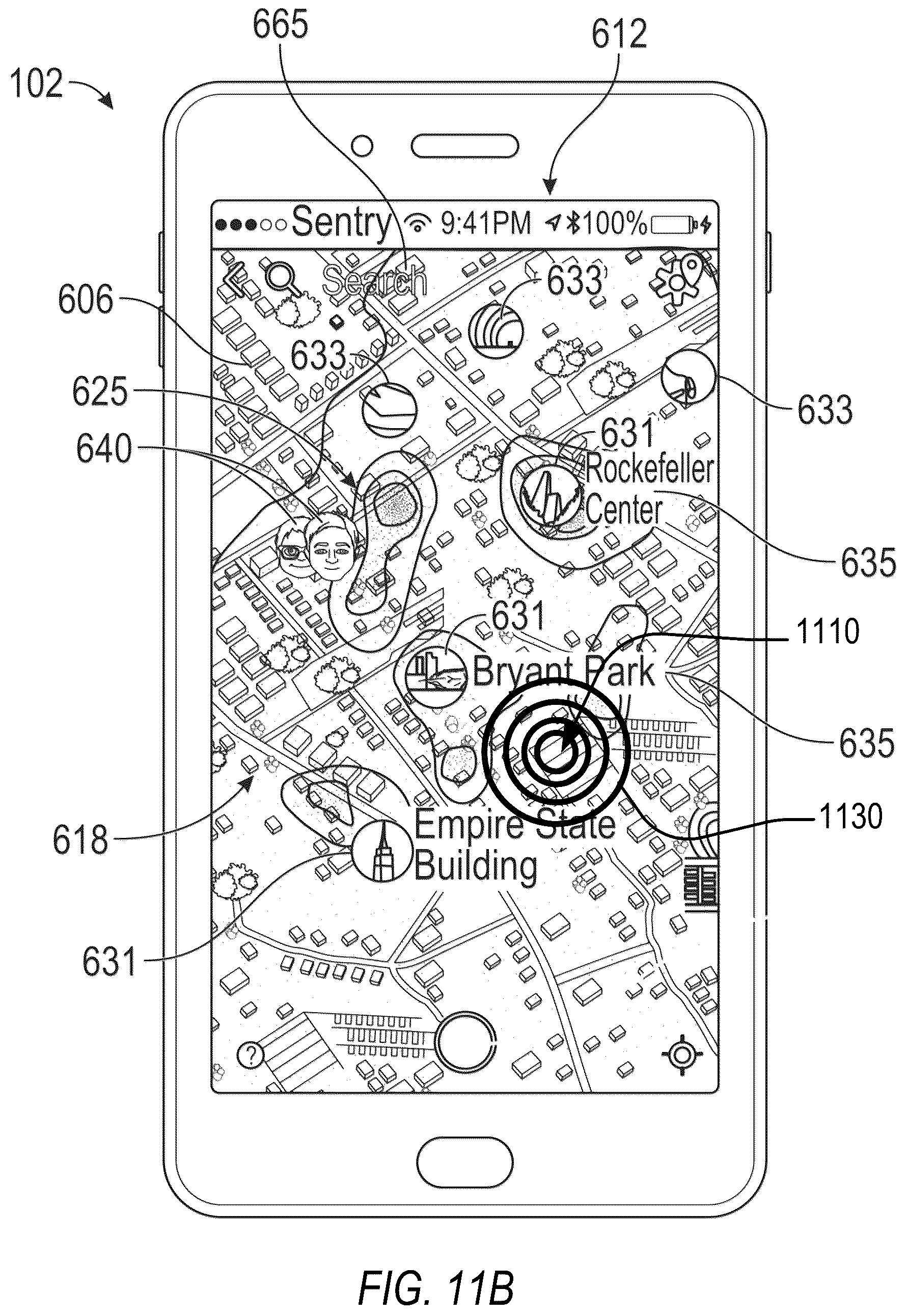 Patent US12112013 Figure 17 – Location privacy management on map-based social media platforms