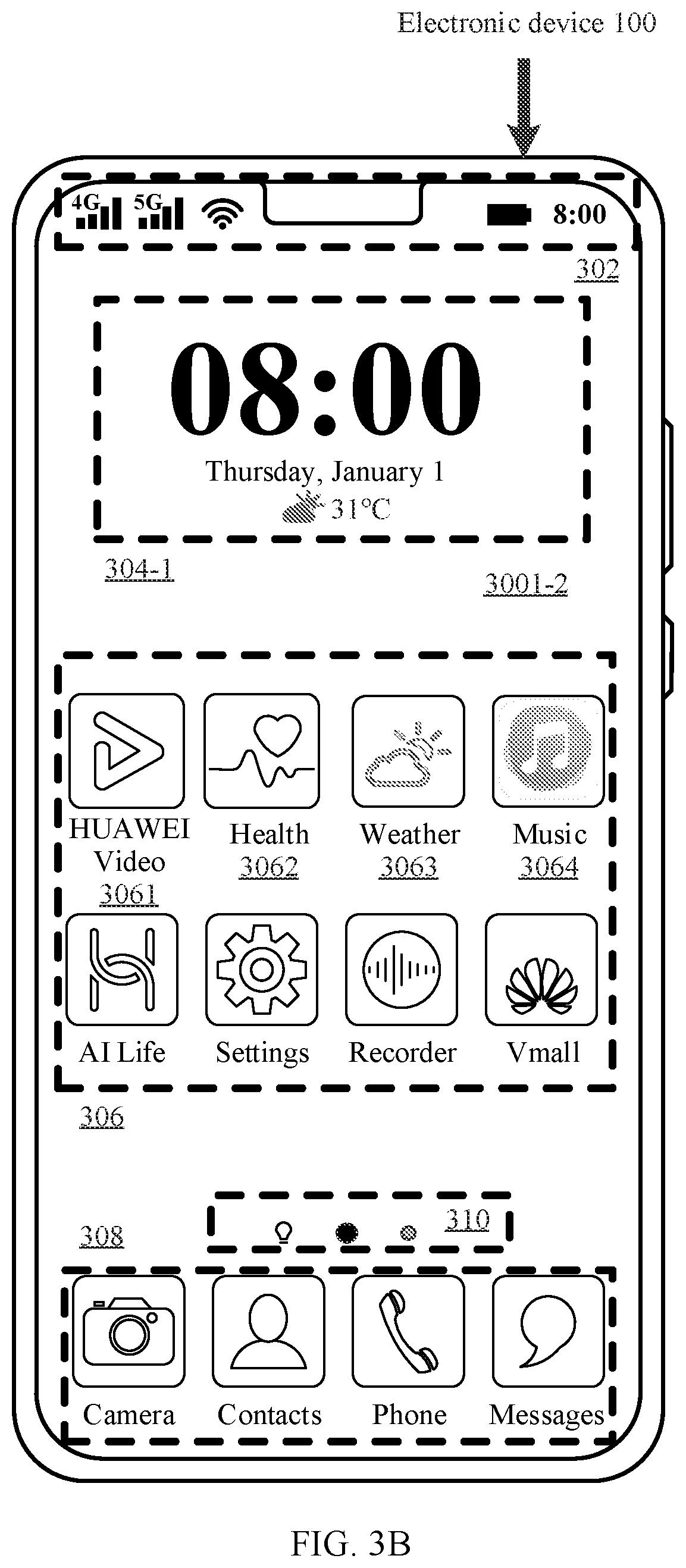 Patent US12112014 Figure 4 – Widget display method and electronic device