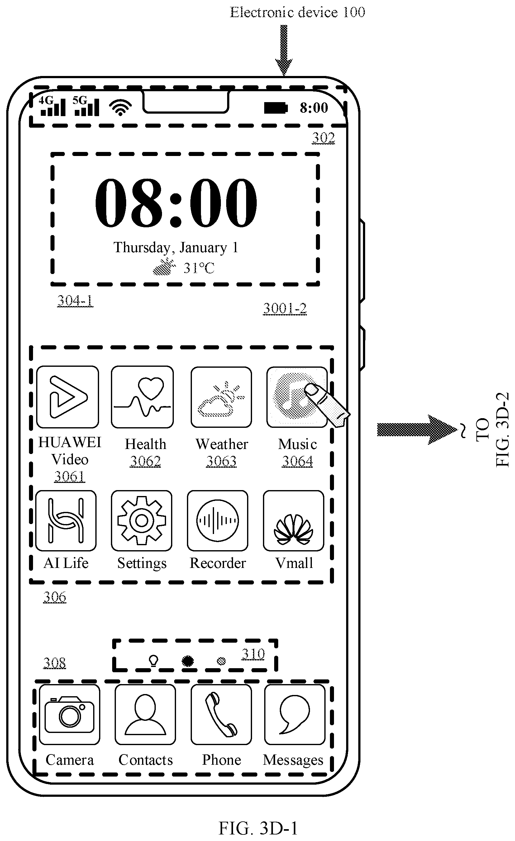 Patent US12112014 Figure 7 – Widget display method and electronic device