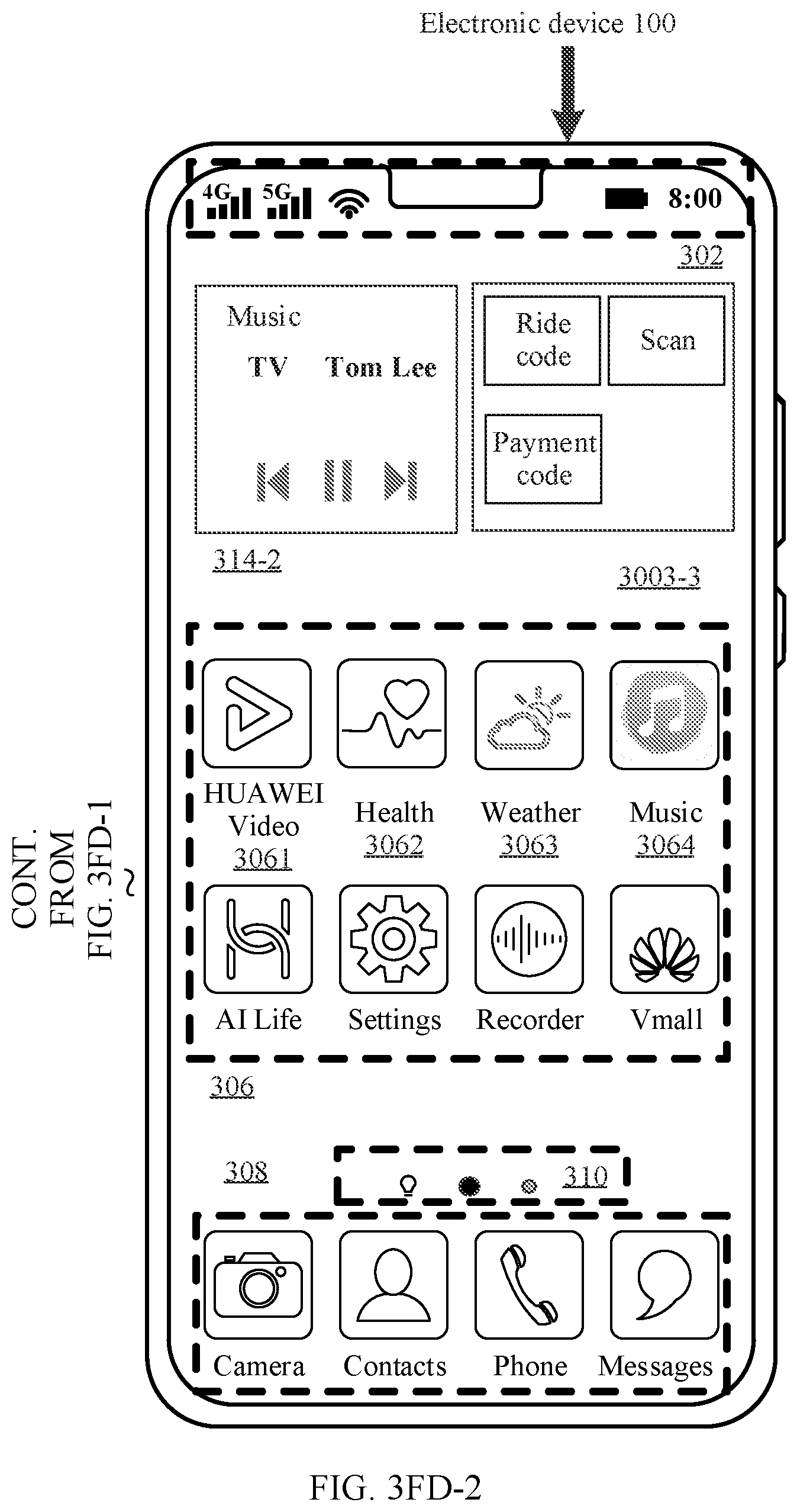 Patent US12112014 Figure 18 – Widget display method and electronic device
