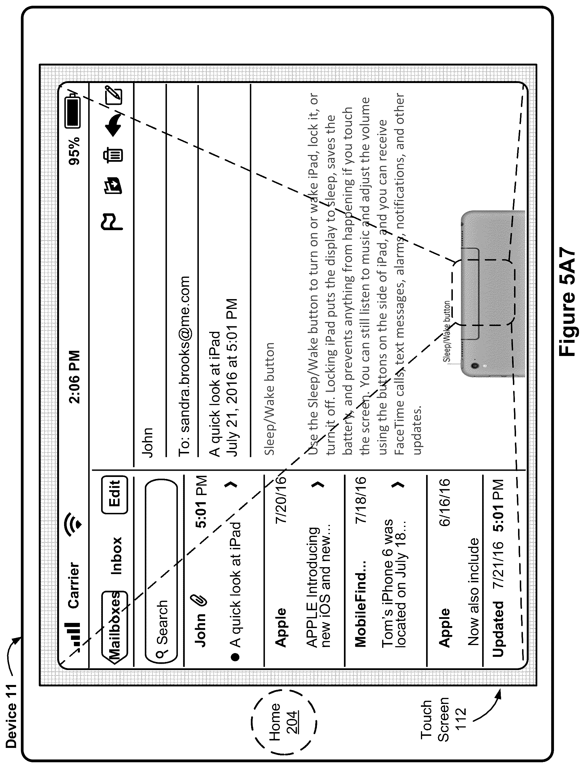 Patent US12112015 Figure 16 – Devices, methods, and graphical user interfaces for navigating between user interfaces, displaying a dock, and displaying system user interface elements