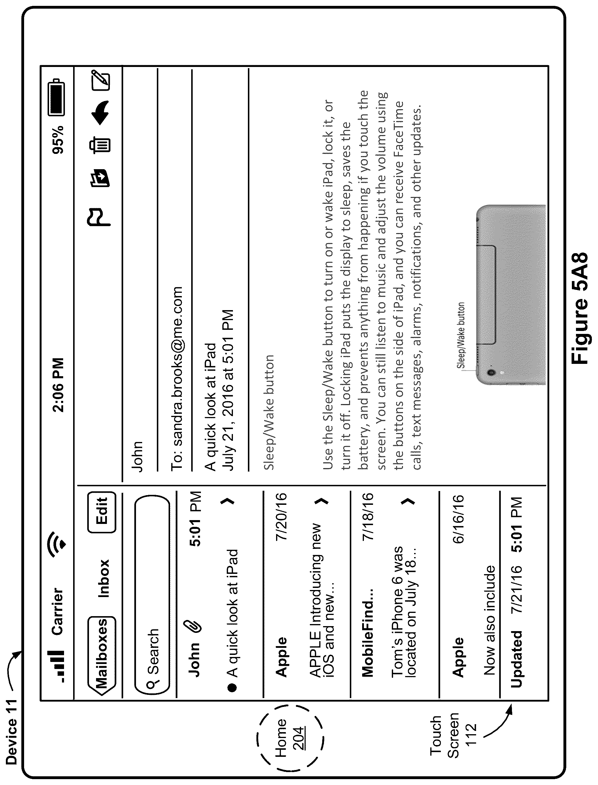 Patent US12112015 Figure 17 – Devices, methods, and graphical user interfaces for navigating between user interfaces, displaying a dock, and displaying system user interface elements