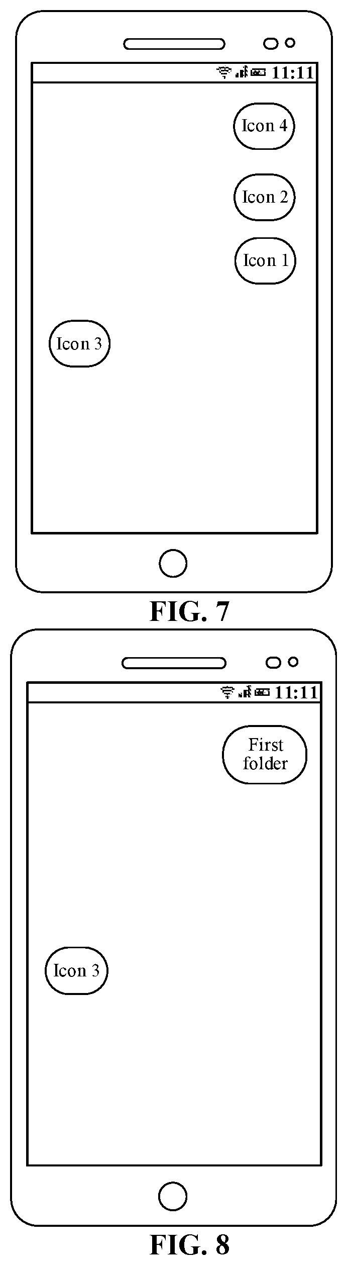 Patent US12112016 Figure 4 – Icon arranging method and apparatus, and electronic device