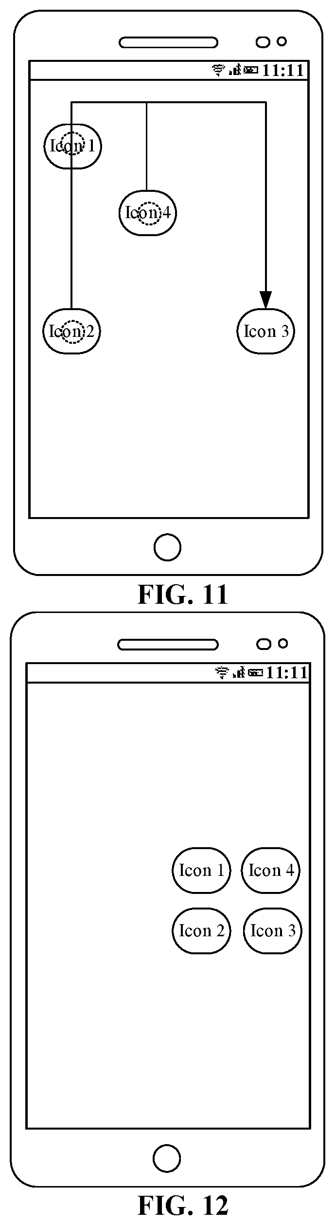 Patent US12112016 Figure 6 – Icon arranging method and apparatus, and electronic device