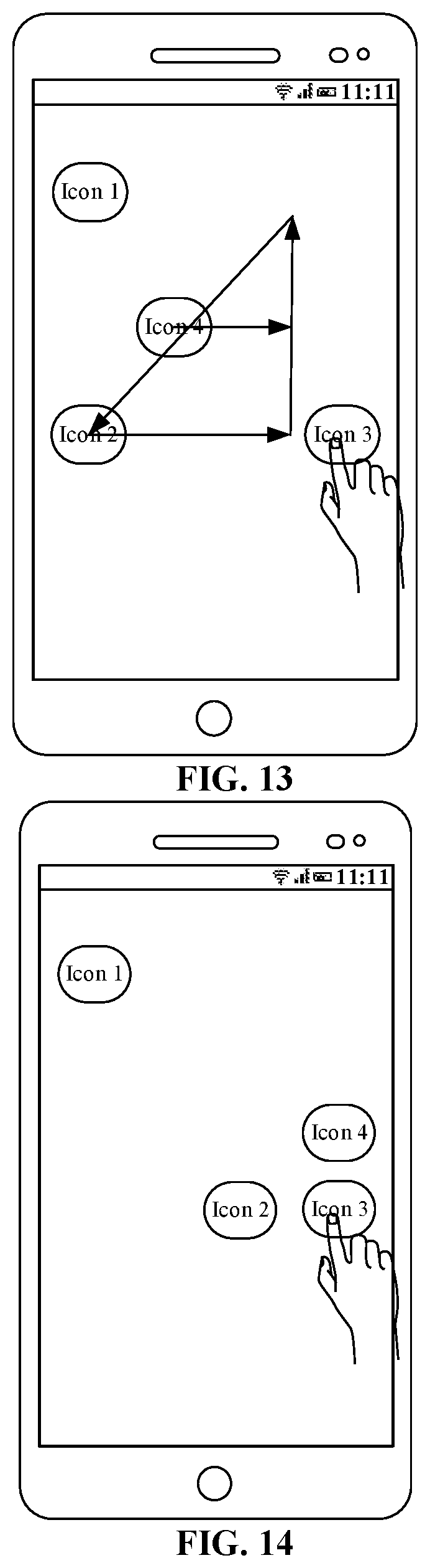 Patent US12112016 Figure 7 – Icon arranging method and apparatus, and electronic device