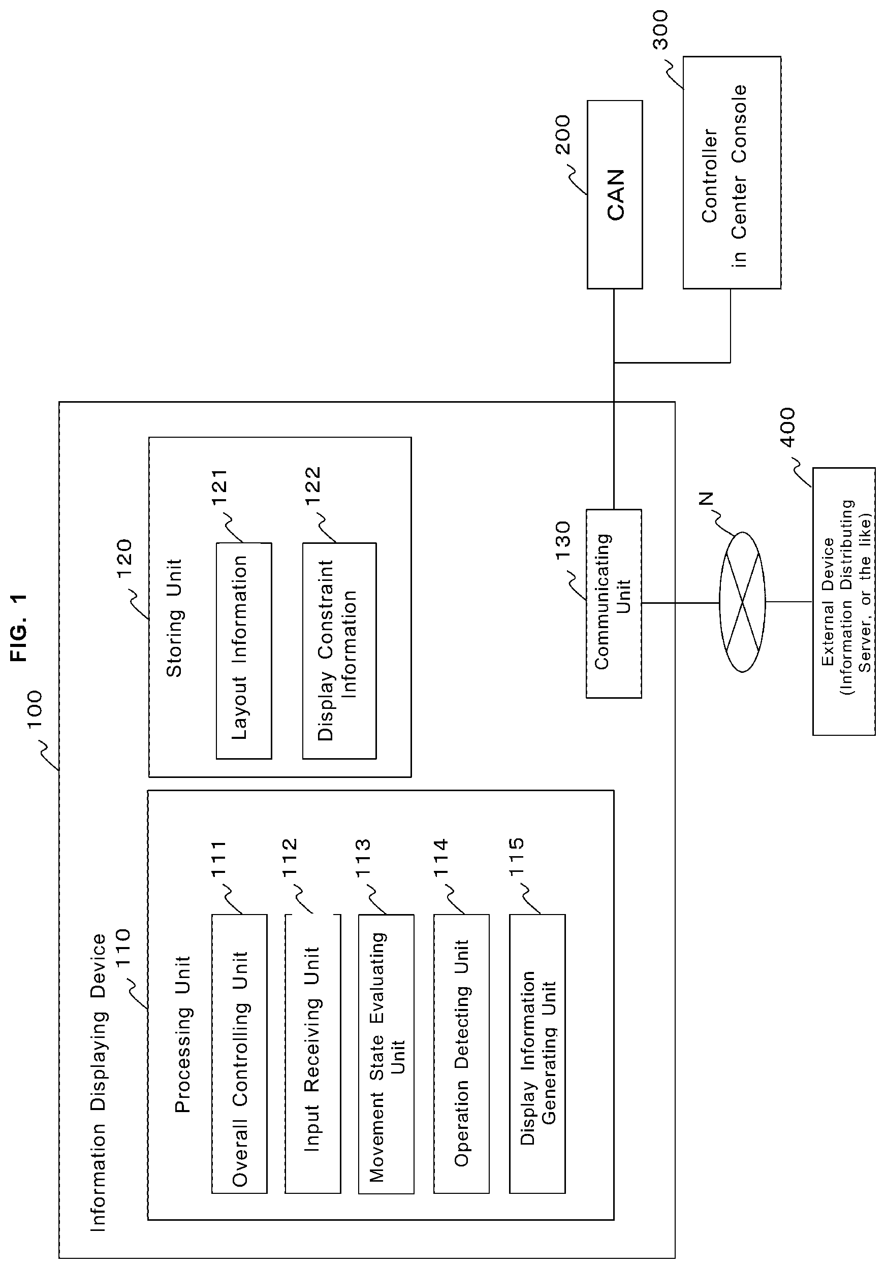 Patent US12112018 Figure 1 – Information displaying device and method for displaying information