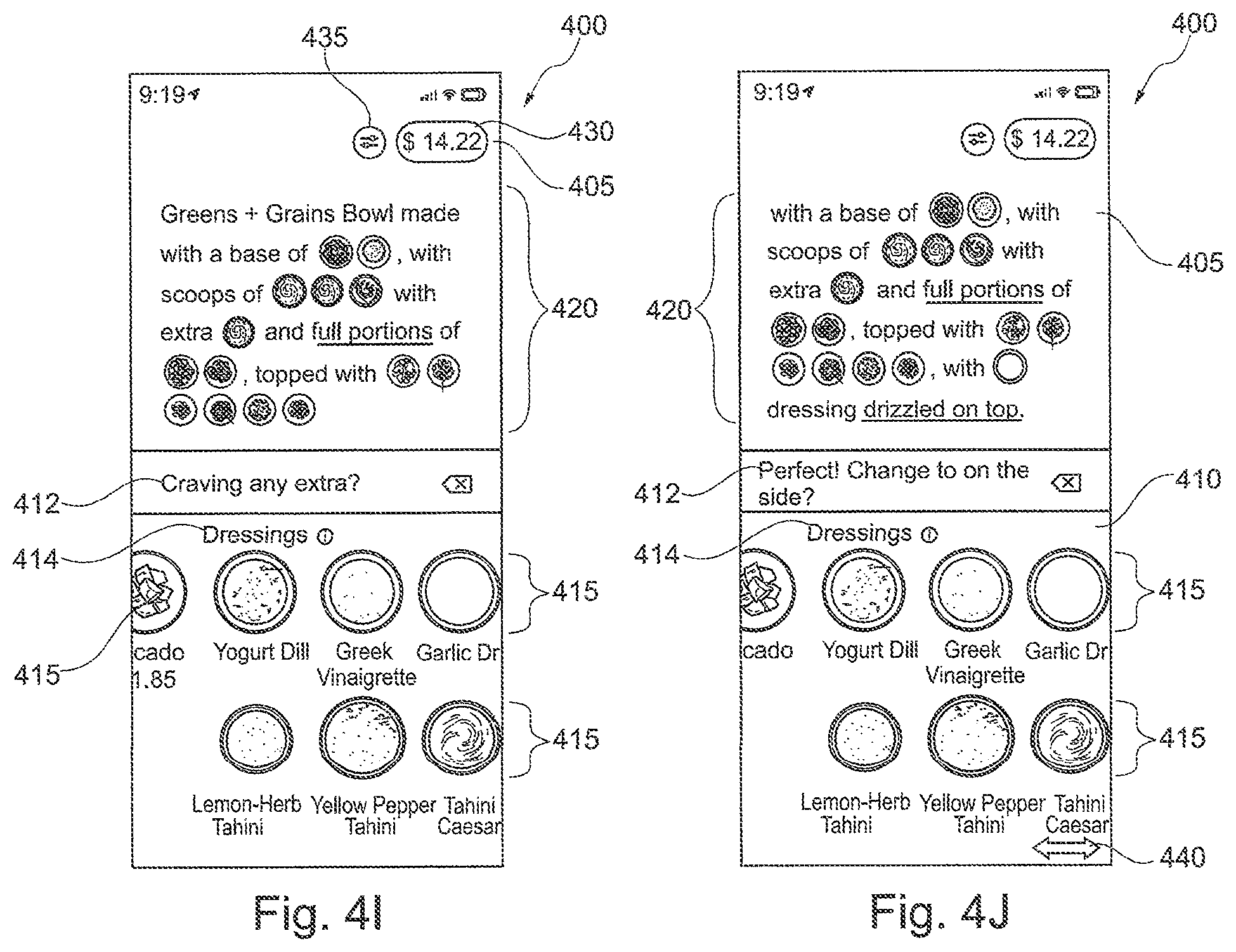 Patent US12112019 Figure 8 – Sentence builder system and method