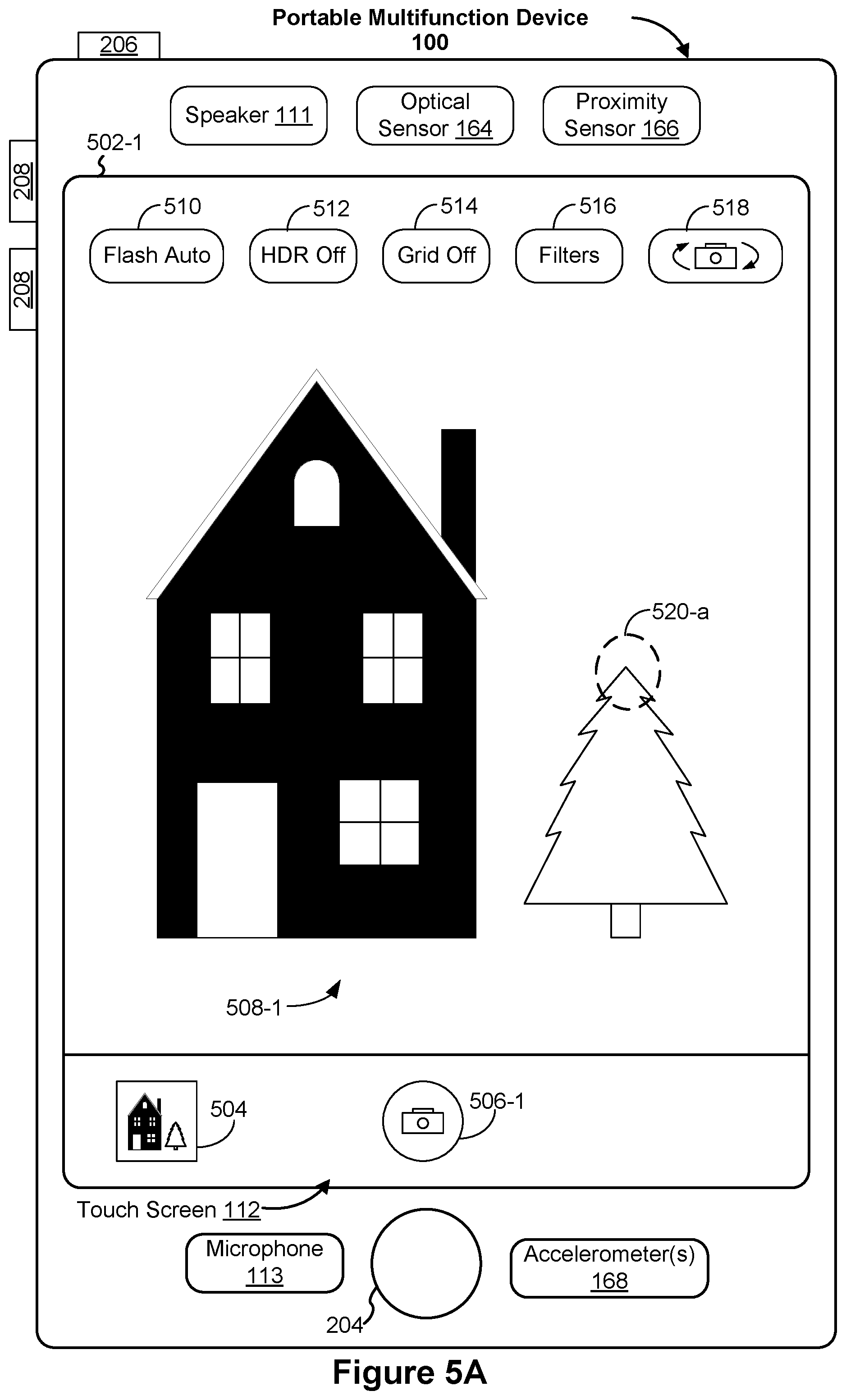 Patent US12112028 Figure 7 – Device, method, and graphical user interface for switching between camera interfaces