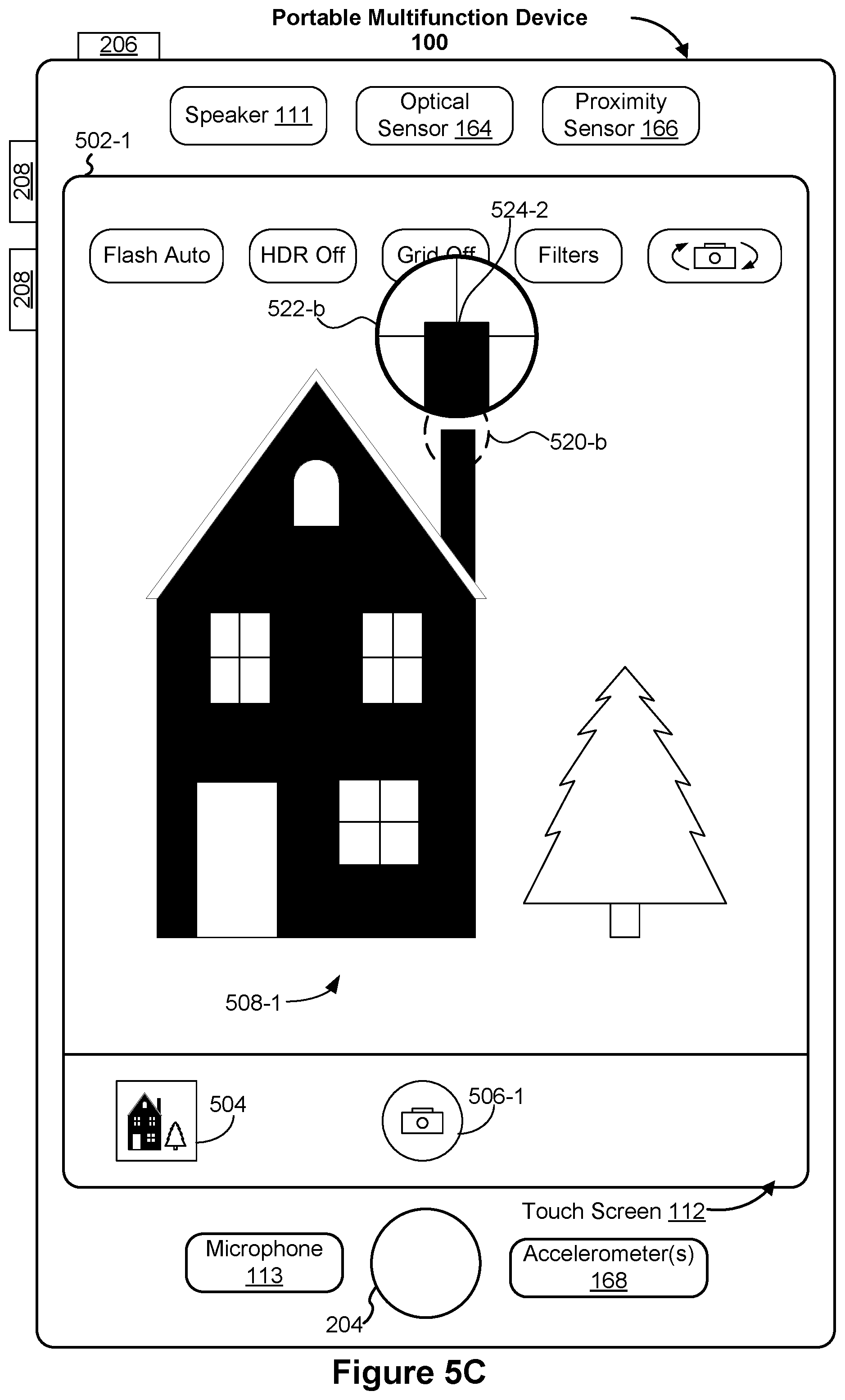 Patent US12112028 Figure 9 – Device, method, and graphical user interface for switching between camera interfaces
