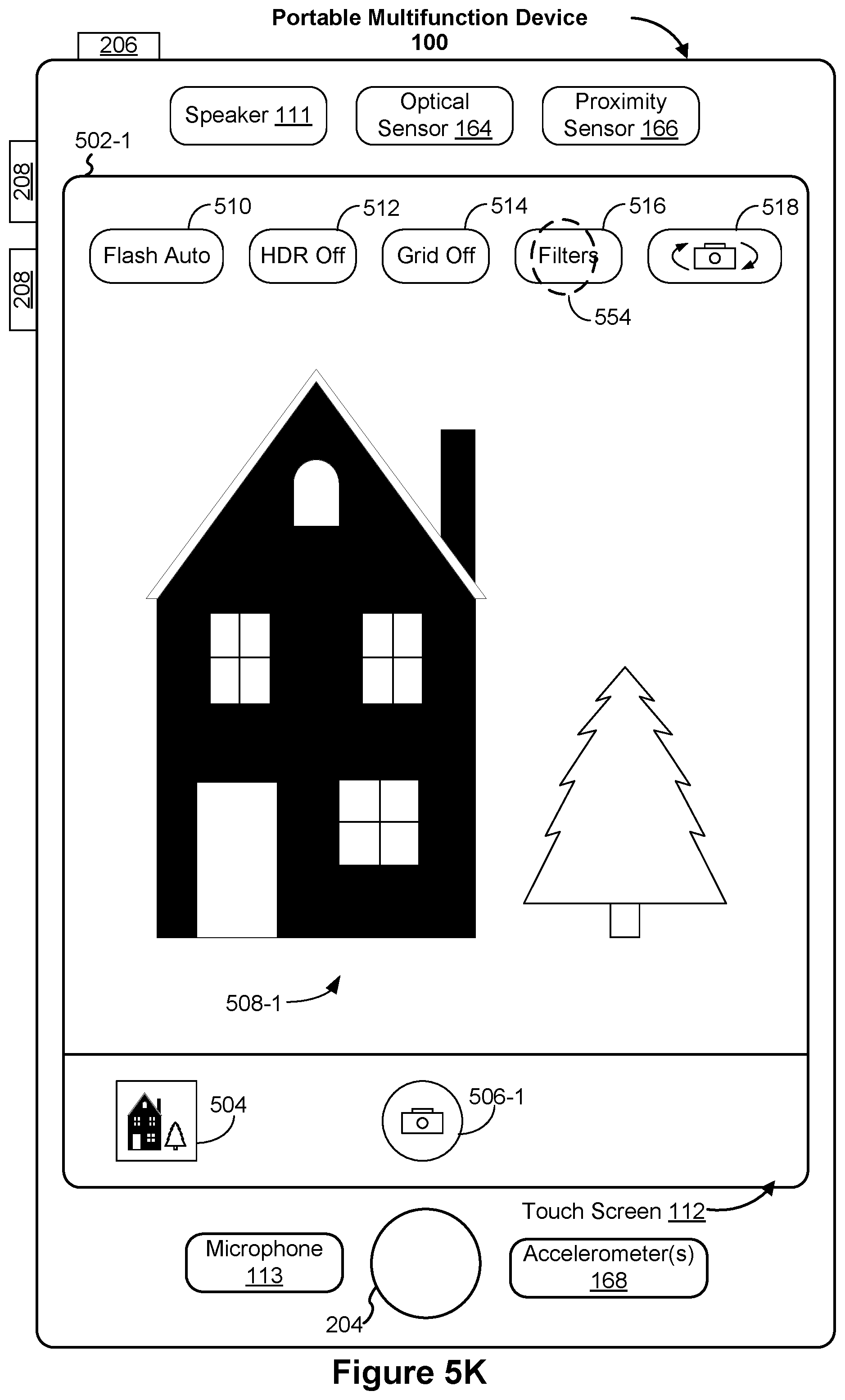 Patent US12112028 Figure 17 – Device, method, and graphical user interface for switching between camera interfaces