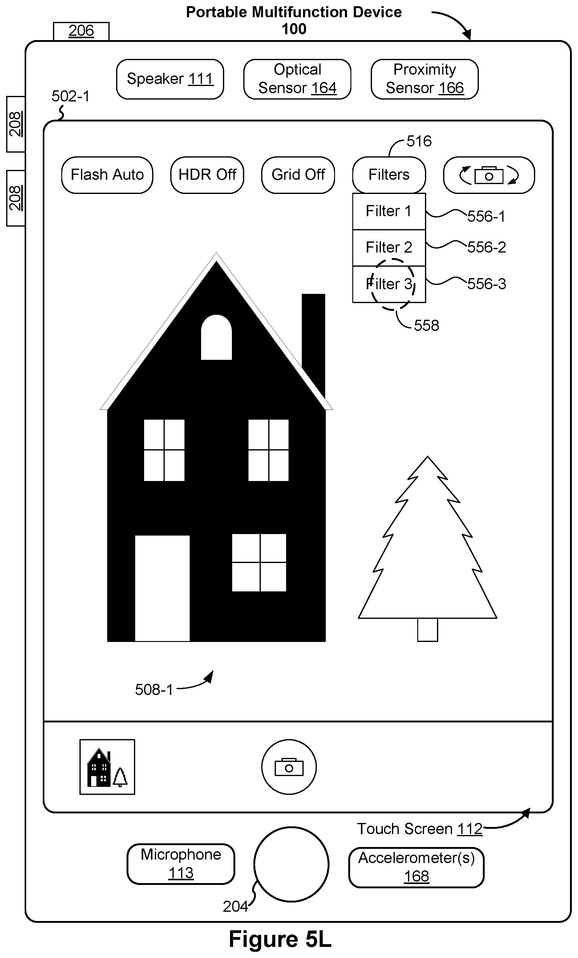 Patent US12112028 Figure 18 – Device, method, and graphical user interface for switching between camera interfaces