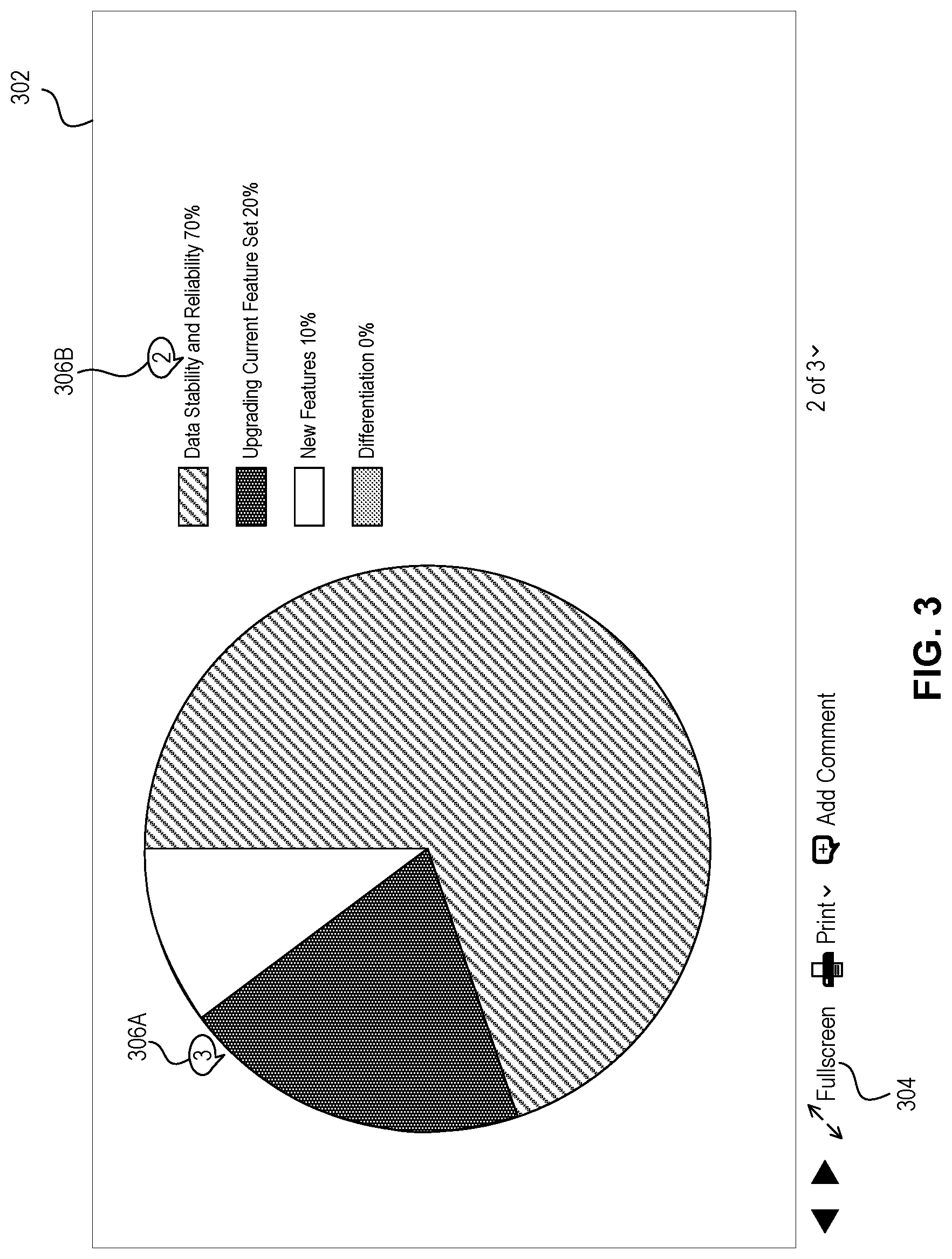 Patent US12112029 Figure 3 – Reader mode for presentation slides in a cloud collaboration platform
