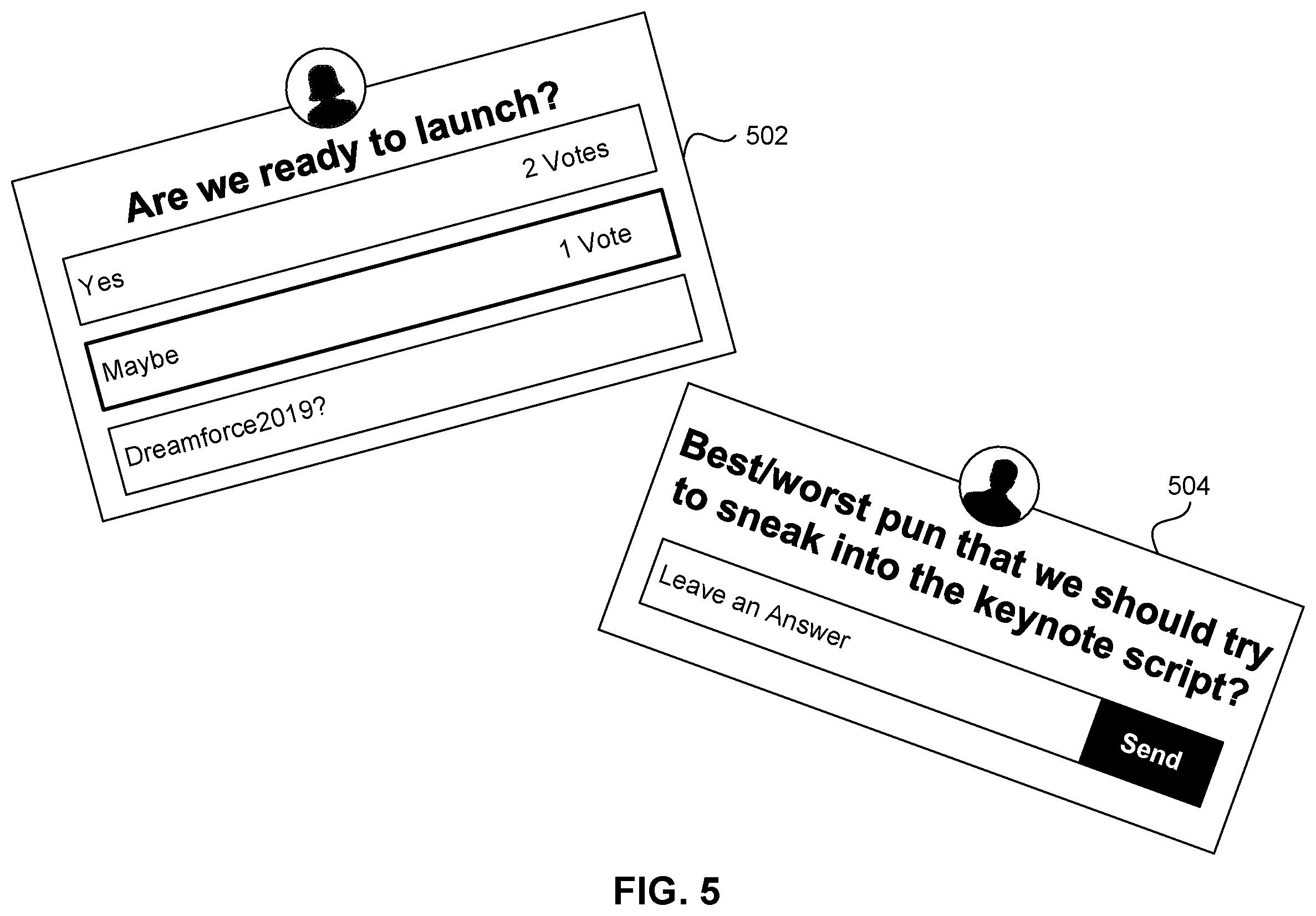 Patent US12112029 Figure 5 – Reader mode for presentation slides in a cloud collaboration platform
