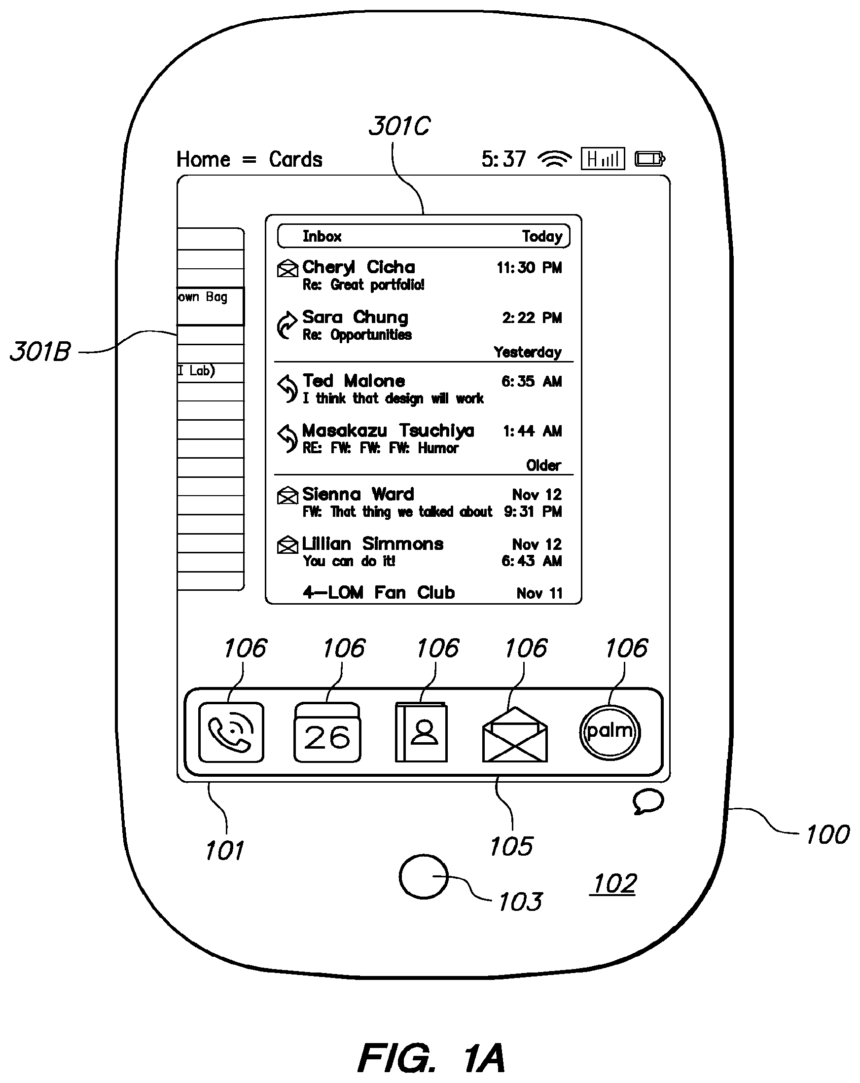 Patent US12112033 Figure 1 – Selective hibernation of activities in an electronic device