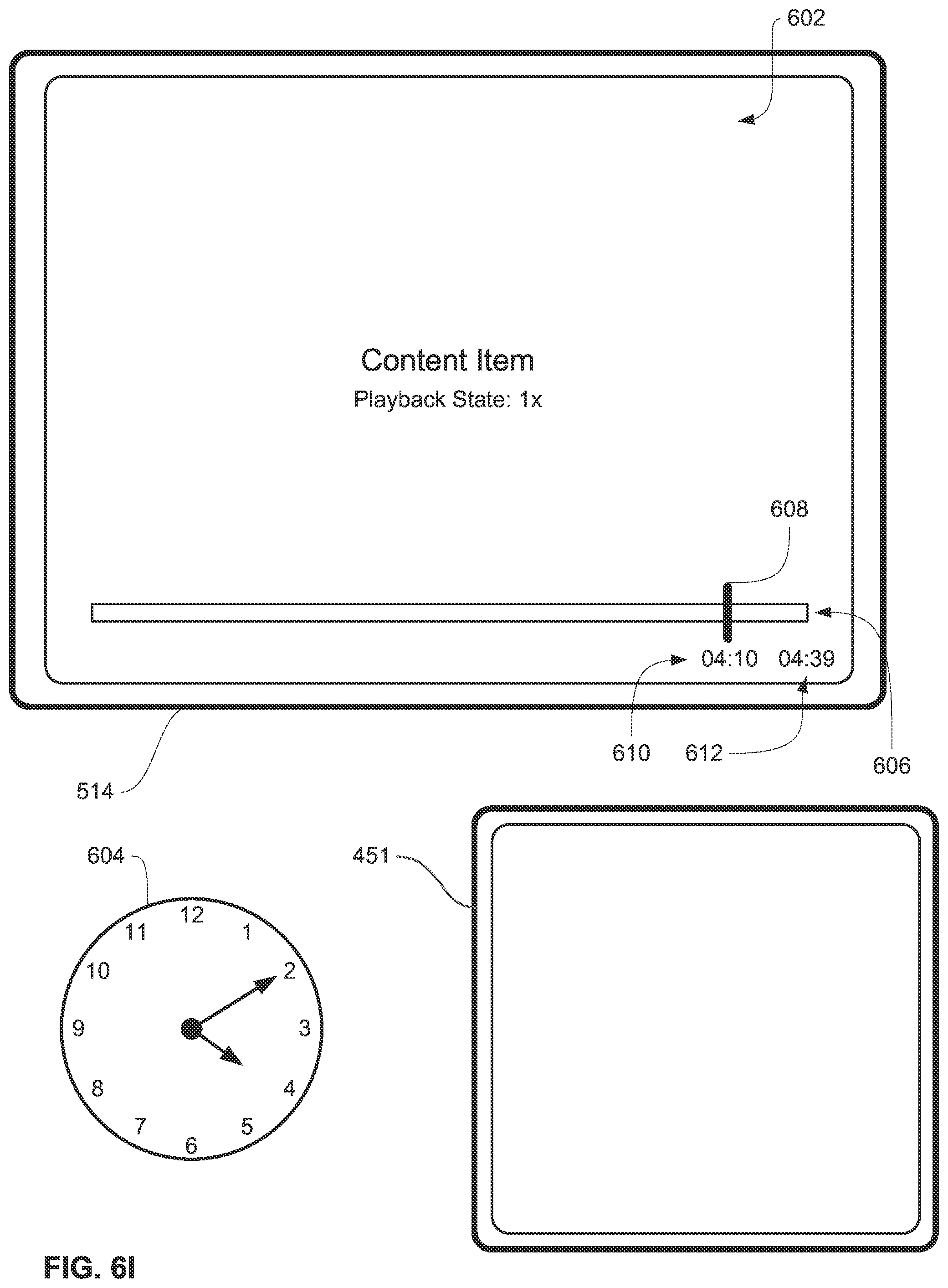 Patent US12112036 Figure 16 – Content scrubber bar with real-world time indications