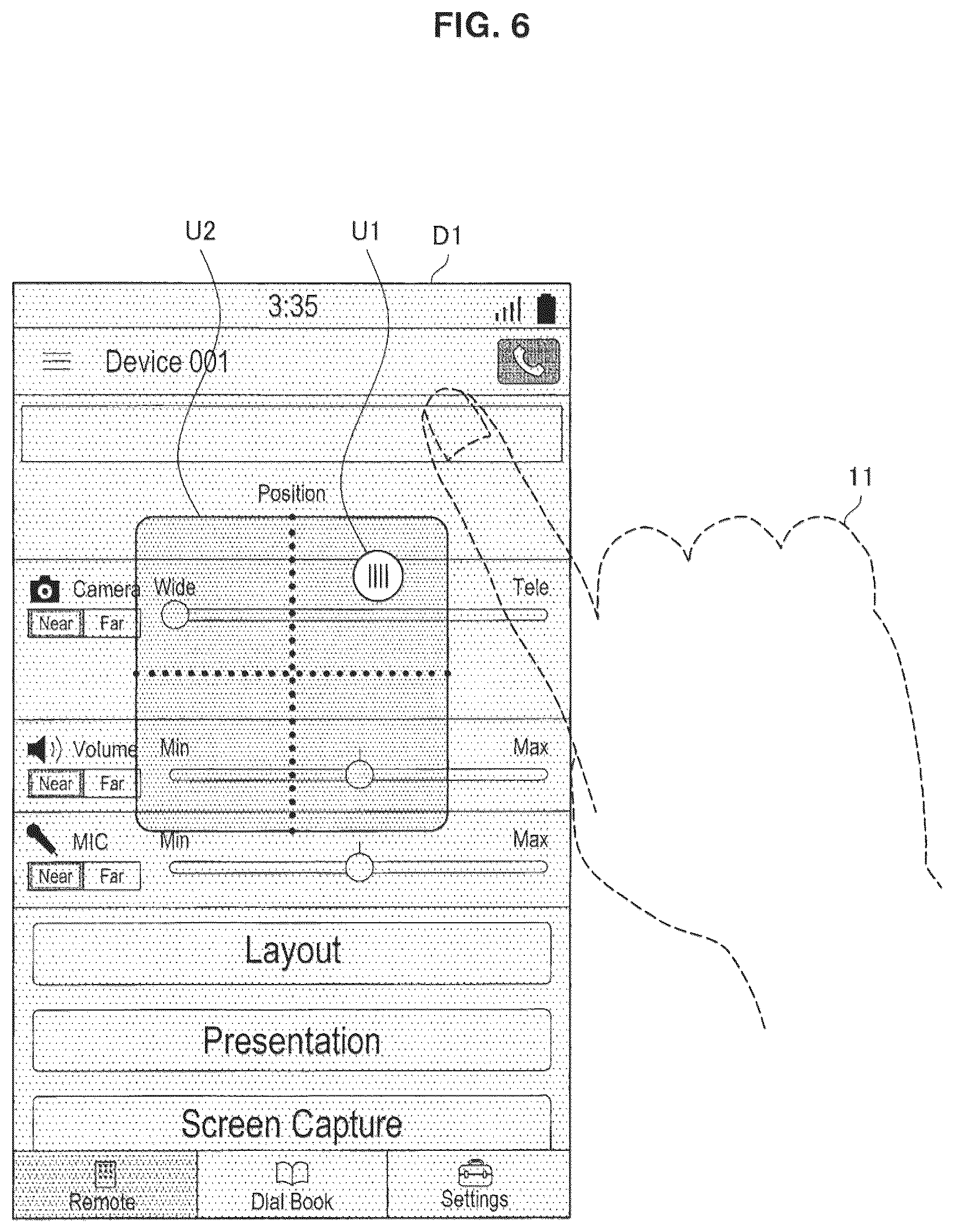 Patent US12112038 Figure 6 – Display device, display controlling method, and computer program