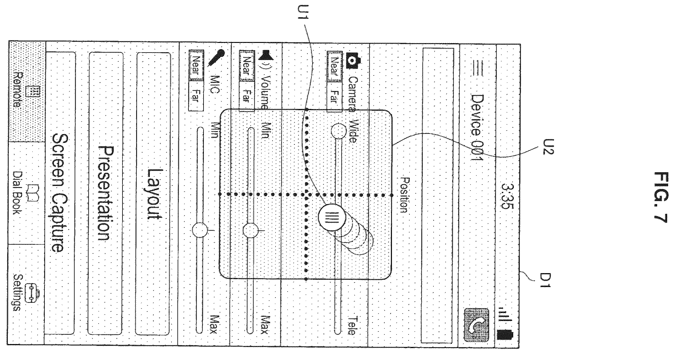 Patent US12112038 Figure 7 – Display device, display controlling method, and computer program