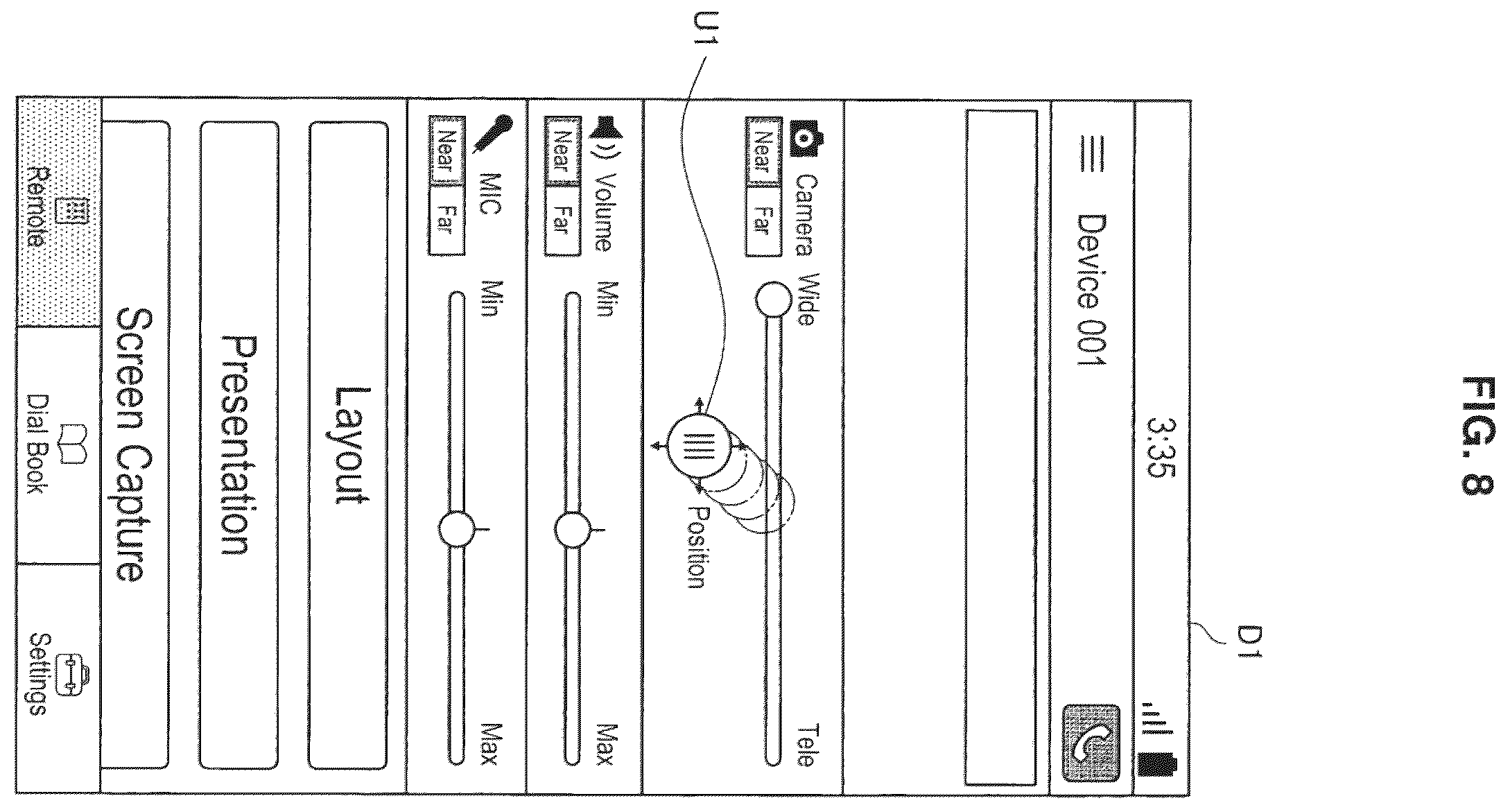 Patent US12112038 Figure 8 – Display device, display controlling method, and computer program
