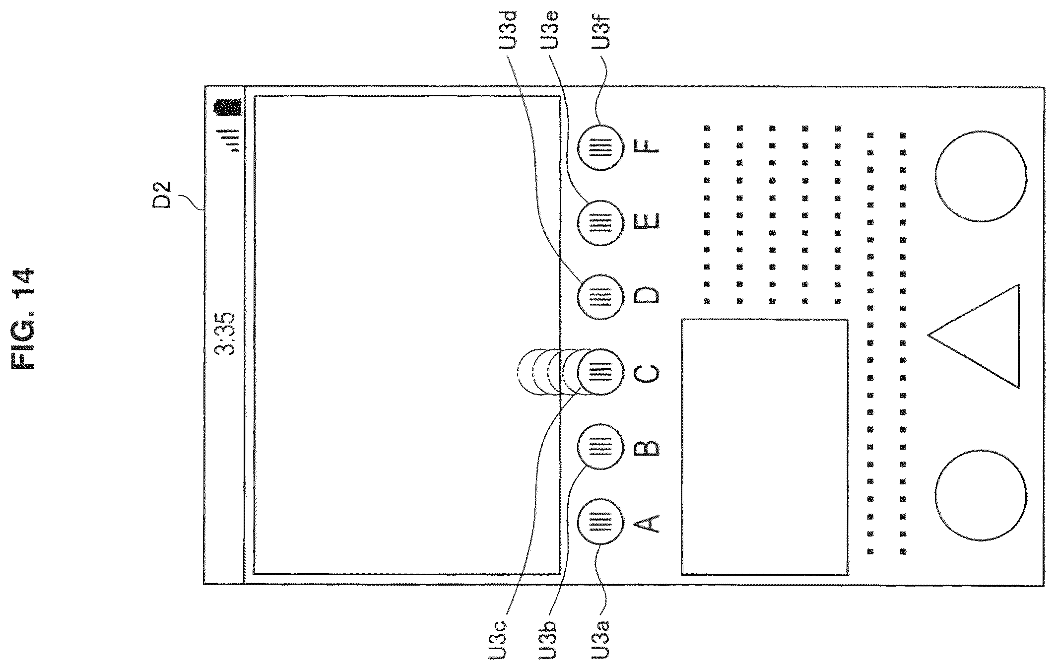 Patent US12112038 Figure 14 – Display device, display controlling method, and computer program
