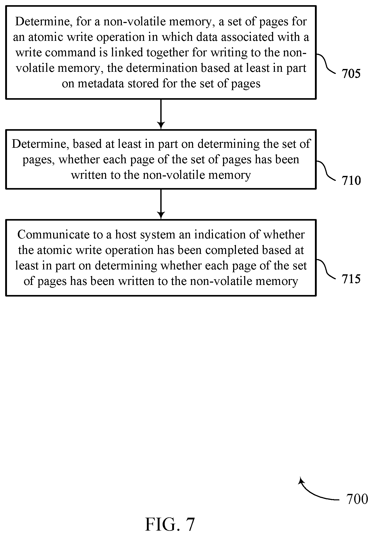 Patent US12112064 Figure 7 – Techniques for atomic write operations
