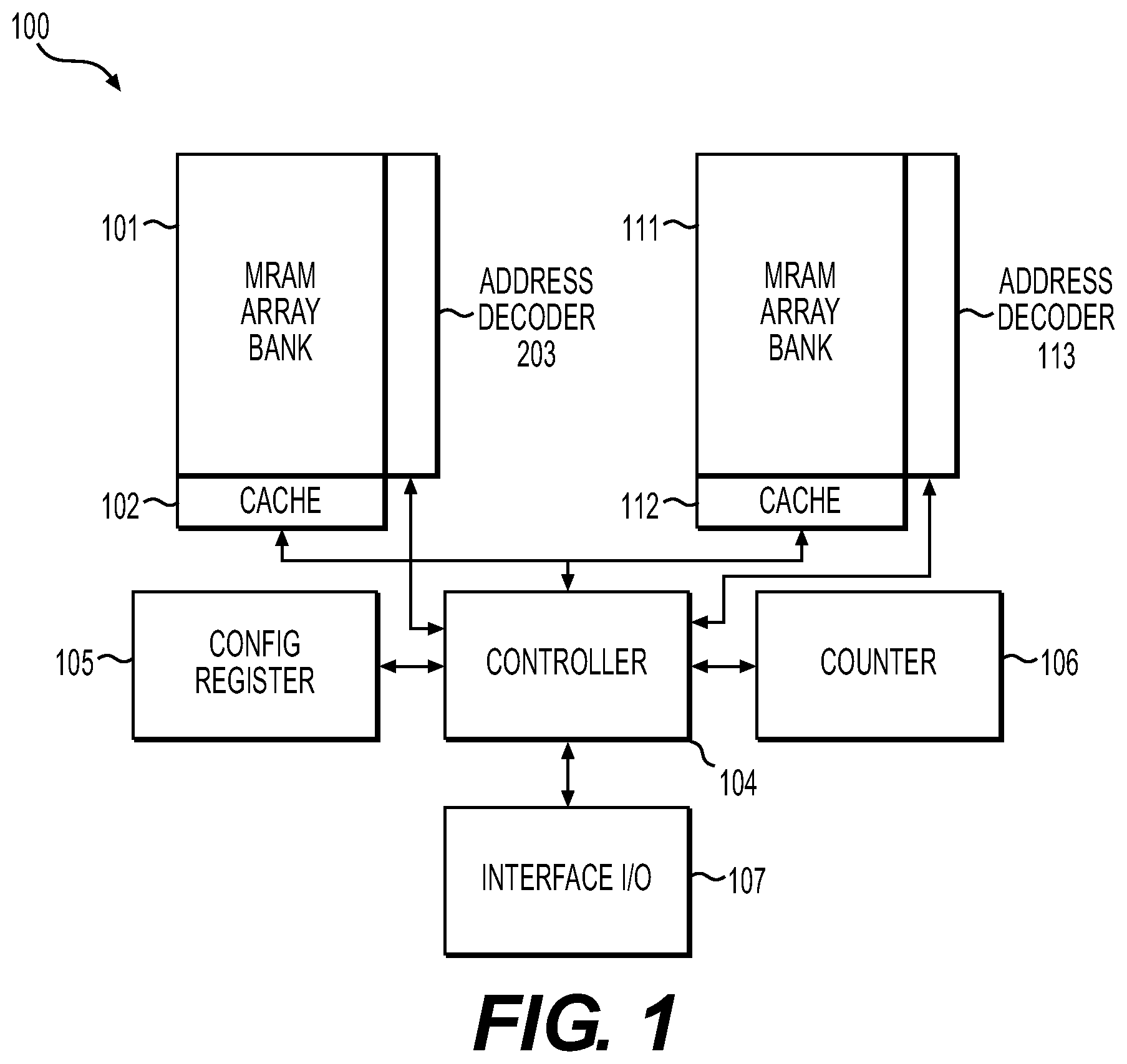 Patent US12112067 Figure 1 – Persistent xSPI STT-MRAM with optional erase operation