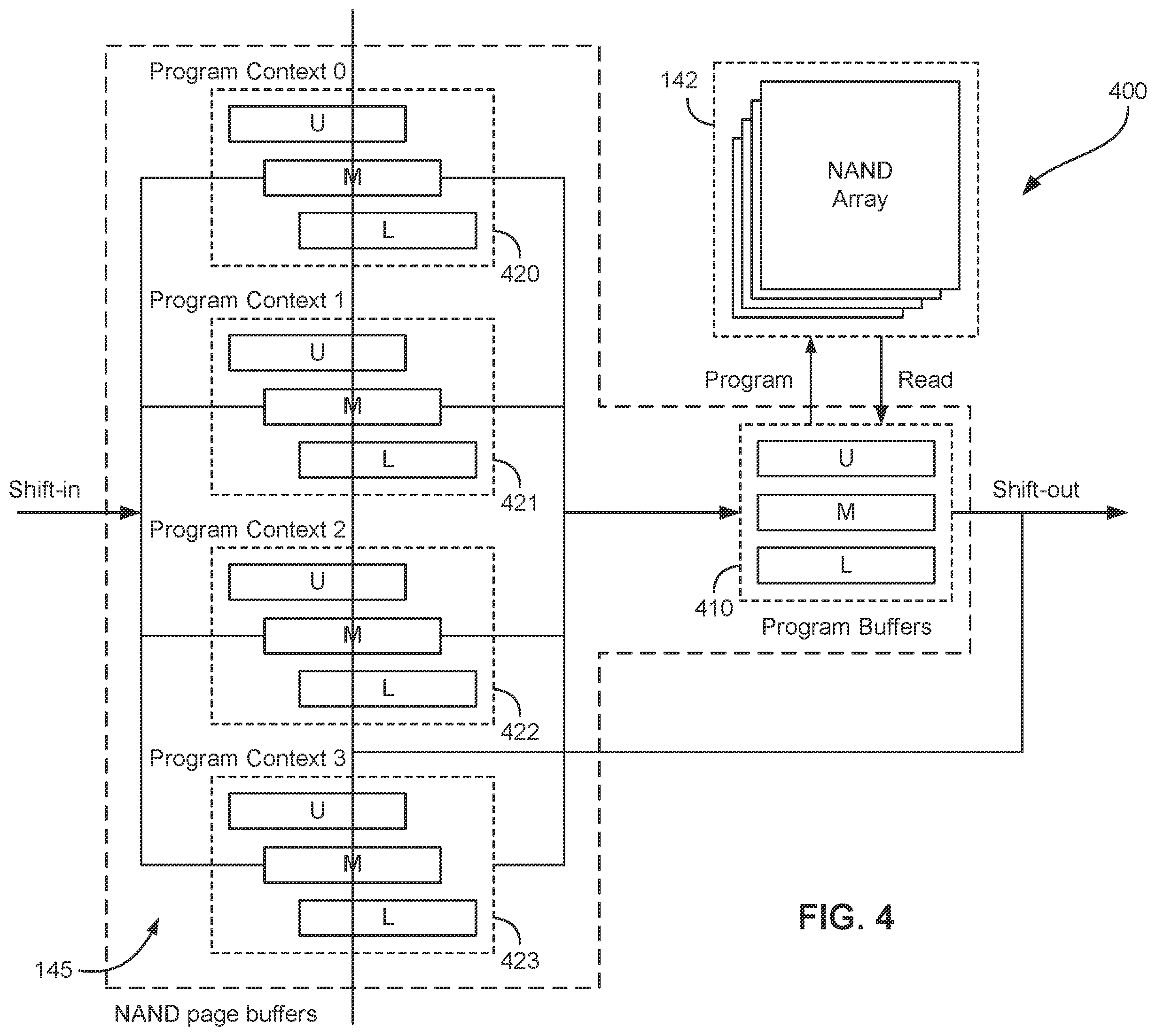 Patent US12112070 Figure 4 – Page buffer enhancements