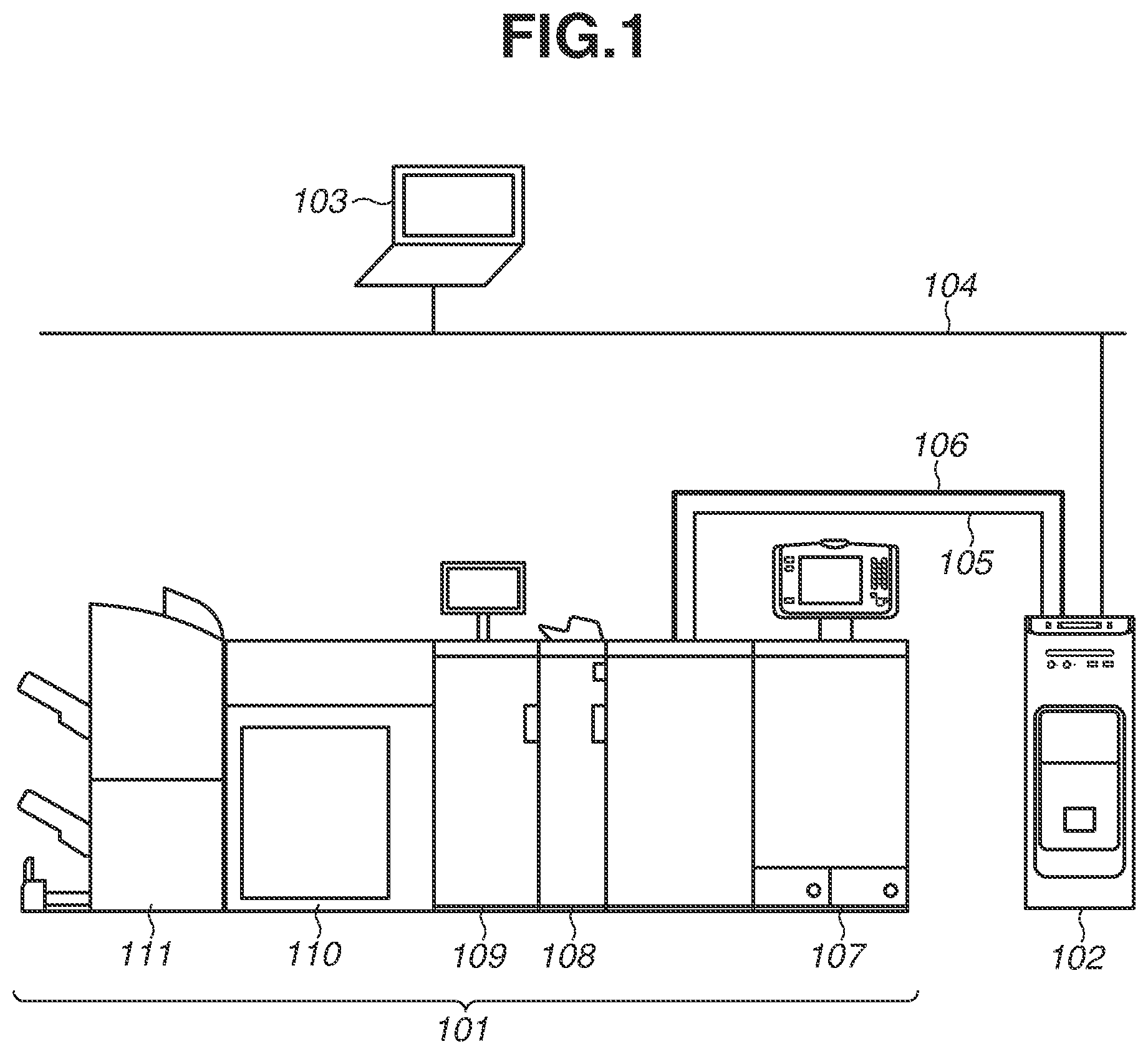 Patent US12112079 — Image processing apparatus and image processing system — Figure 1