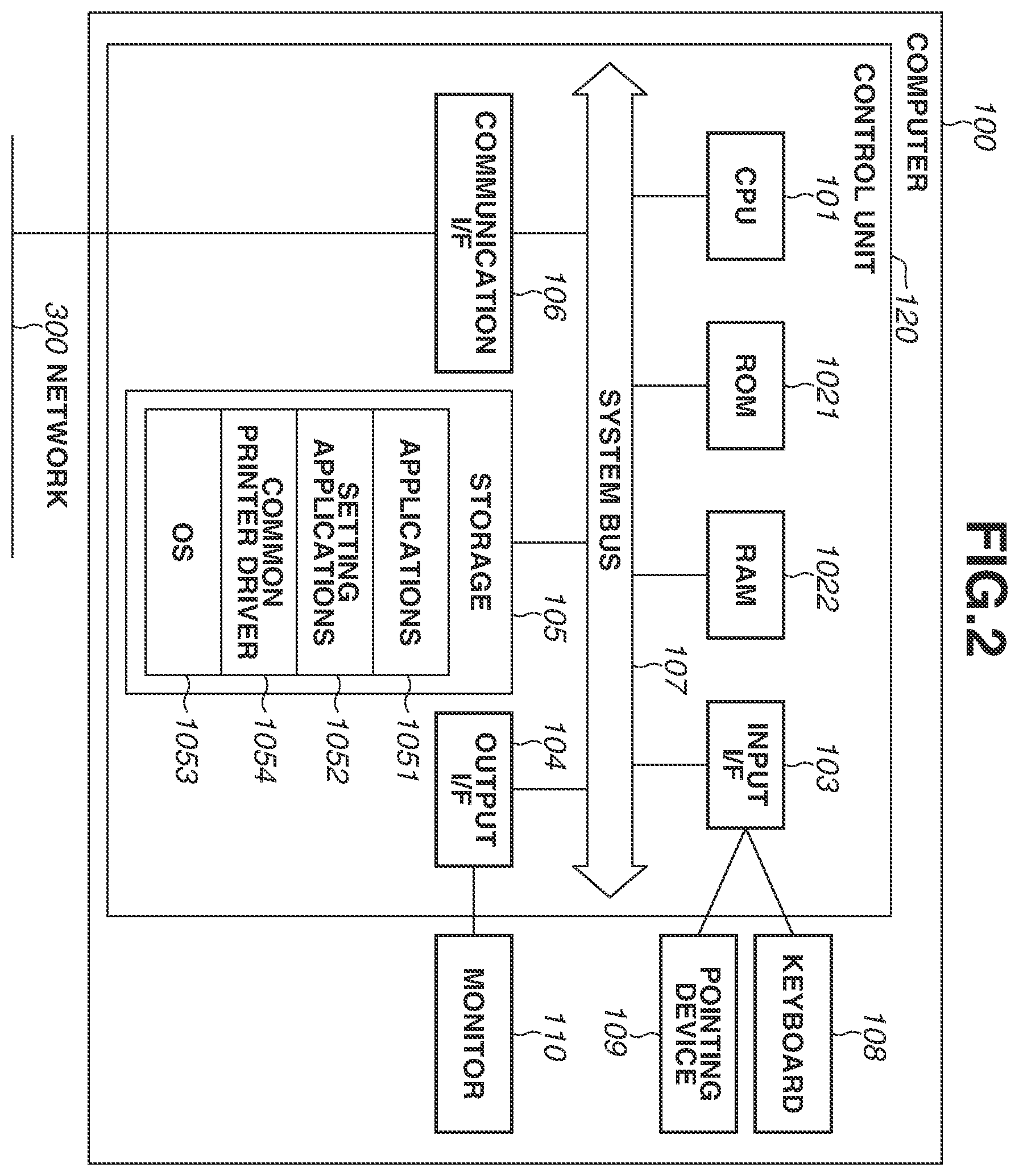 Patent US12112084 Figure 2 – Information processing apparatus, method for controlling information processing apparatus, and storage medium for using print driver extensions to convert a format of print data